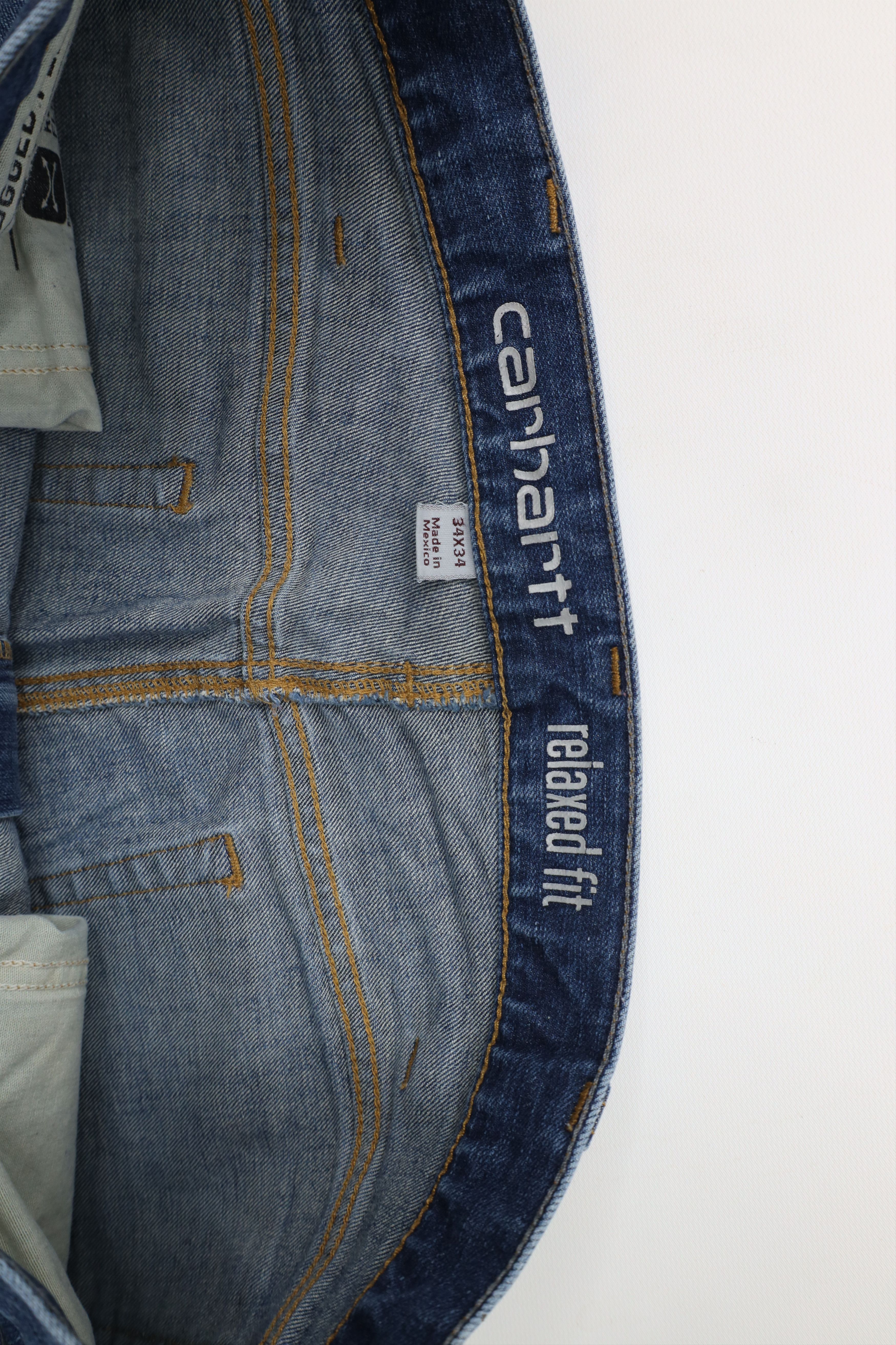 Carhartt × Vintage Vintage Y2K Carhartt Relaxed Fit Straight Leg Denim Jeans Size US 34 / EU 50 - 7 Thumbnail