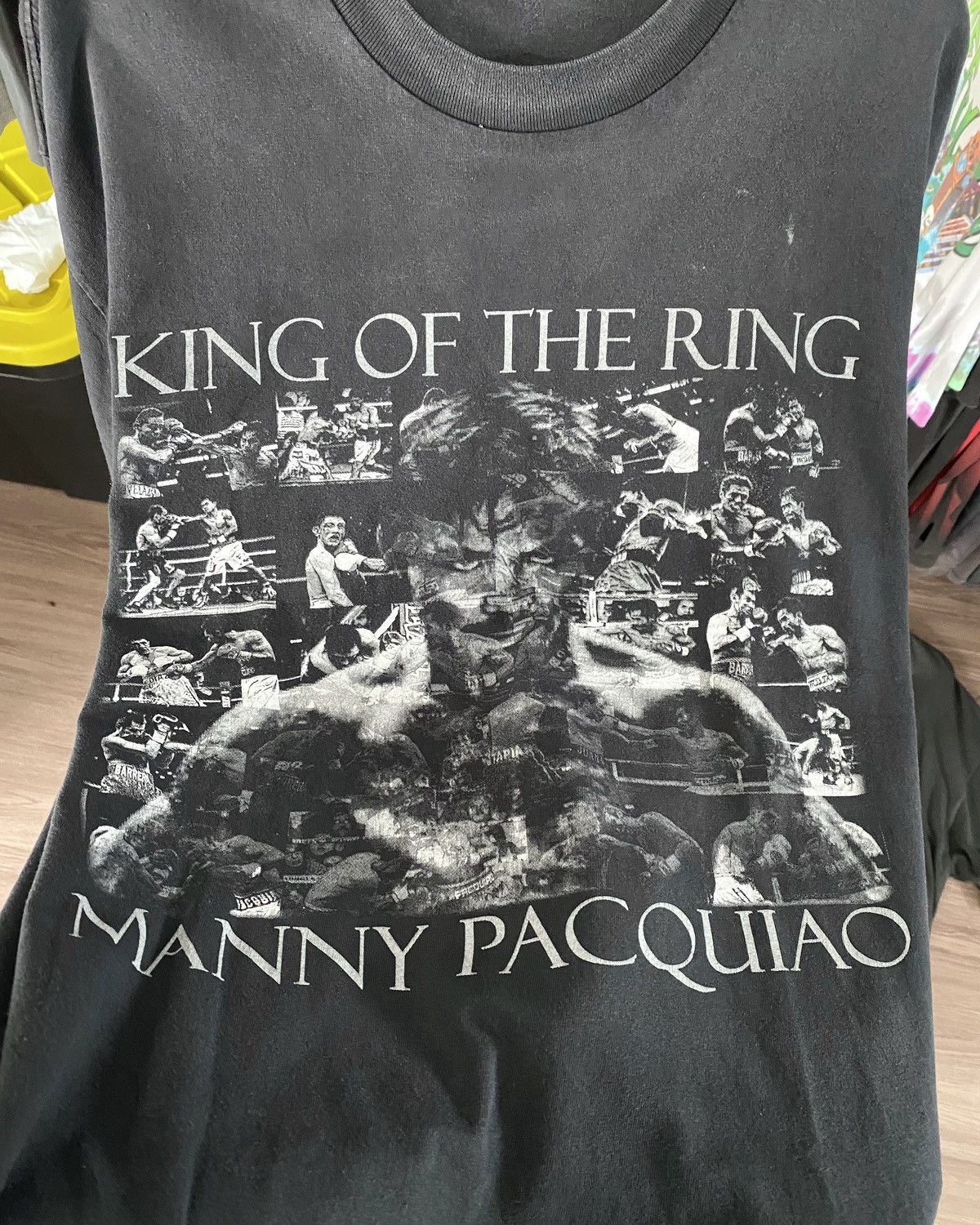 AAA T-Shirt Vintage Boxing Manny Pacquiao King of The Ring Size US XL / EU 56 / 4 - 4 Thumbnail