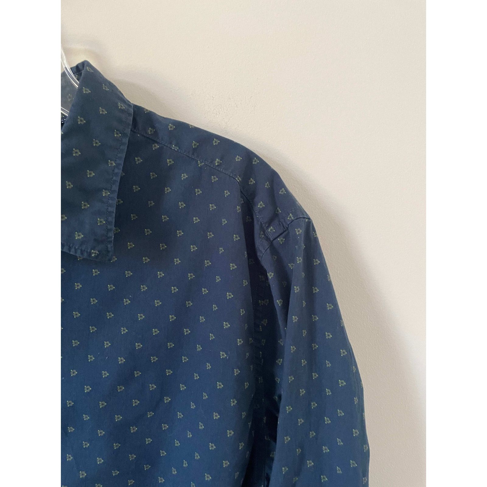 Banana Republic Banana Republic Camden Dots Button Down Long Shirt Blue XL Size US XL / EU 56 / 4 - 3 Thumbnail