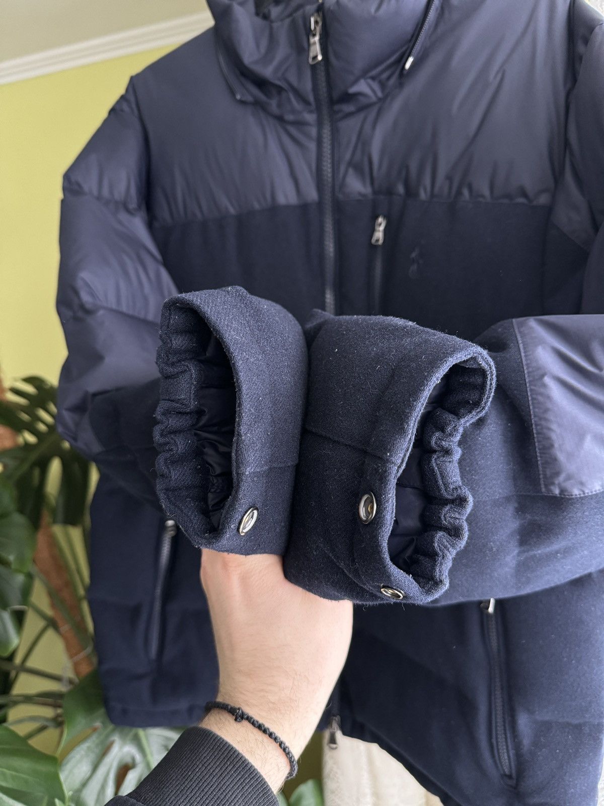 Polo Ralph Lauren Polo Ralph Lauren Nylon Wool Down Puffer Jacket Navy Size US L / EU 52-54 / 3 - 6 Thumbnail