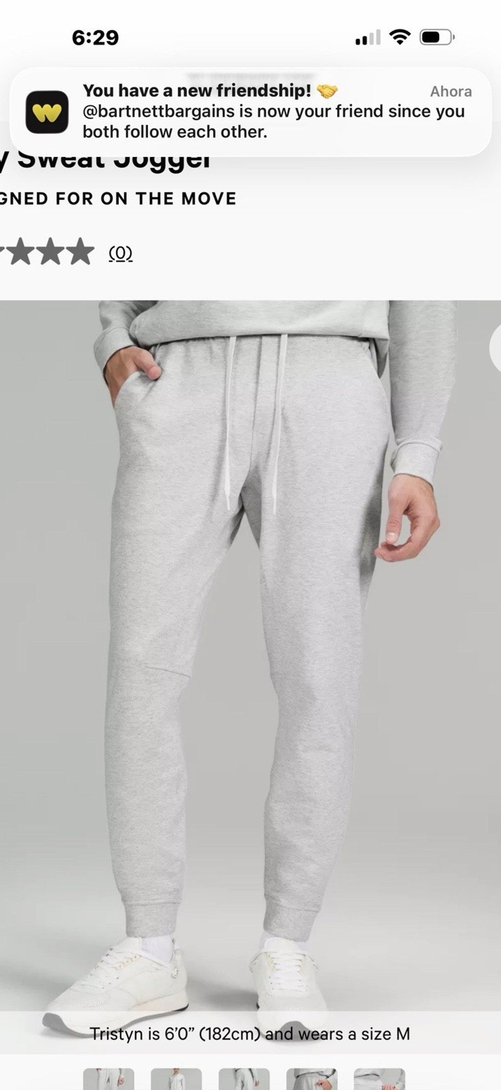 Lululemon LULULEMON CITY SWEAT JOGGER HEATHERED LIGHT GRAY COLOR Sz XL Size US 38 / EU 54 - 8 Thumbnail
