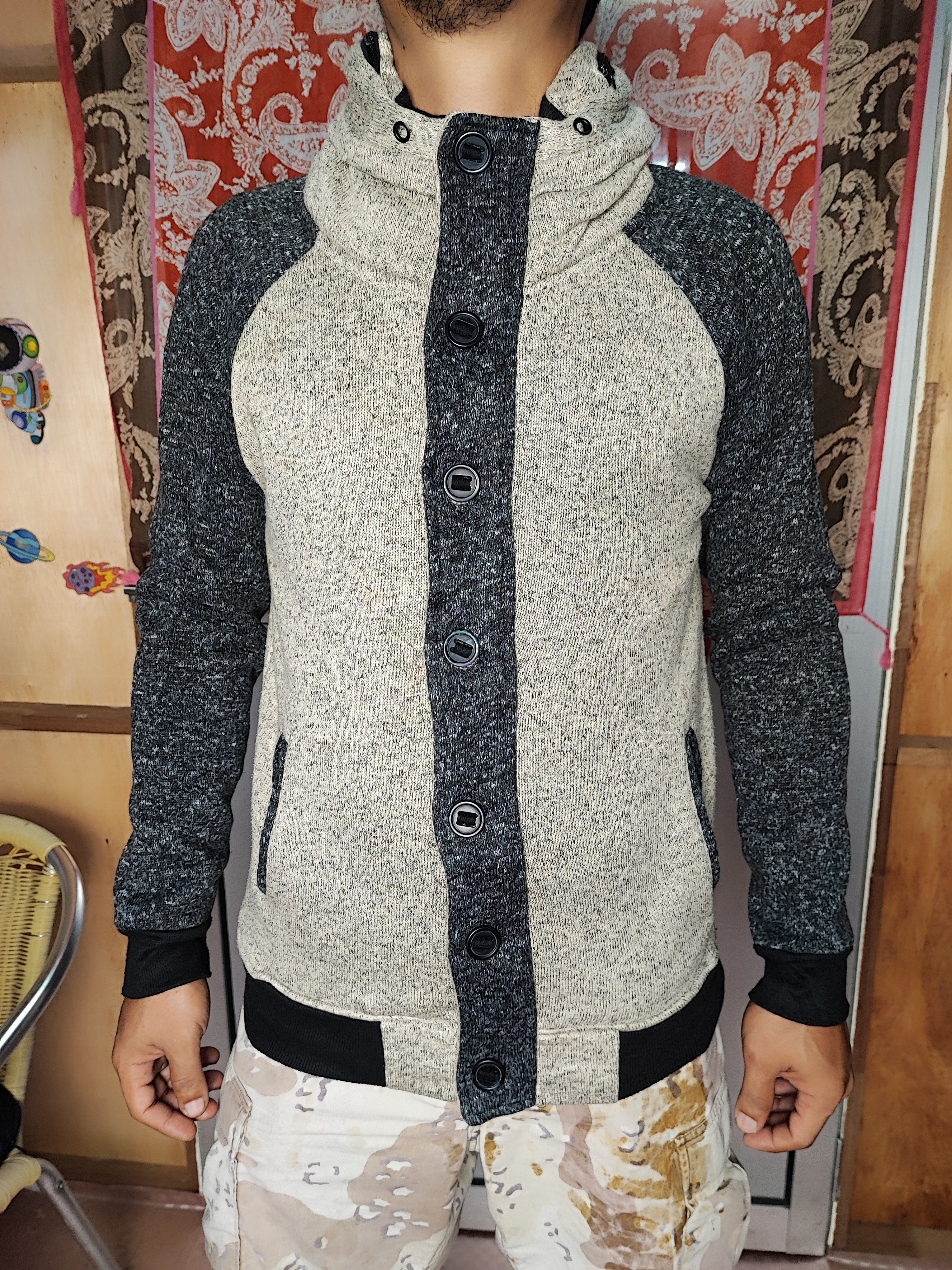 Japanese Brand Avail Avant Garde Knit Wool Jacket Size US L / EU 52-54 / 3 - 2 Thumbnail