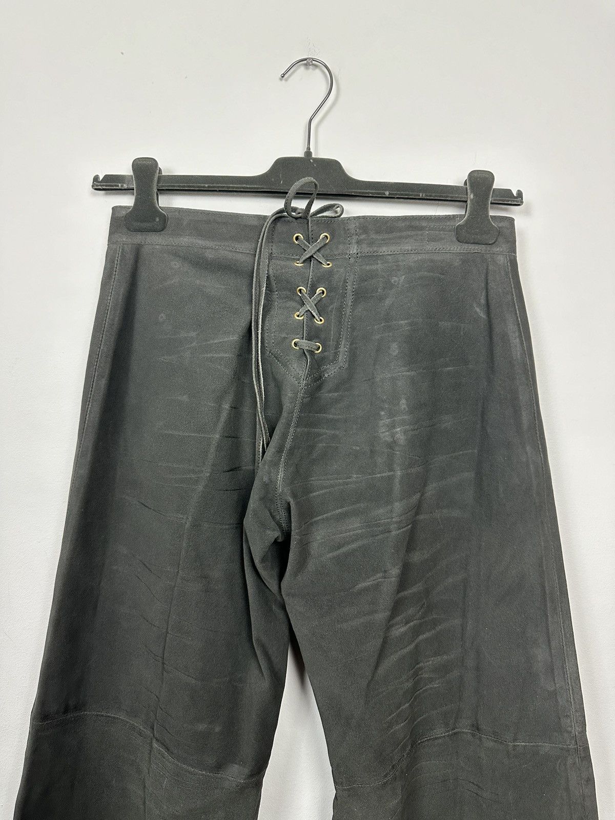 Jean Paul Gaultier JPG Jeans Corset Laced Cowboy Leather Pants Size US 28 / EU 44 - 6 Thumbnail
