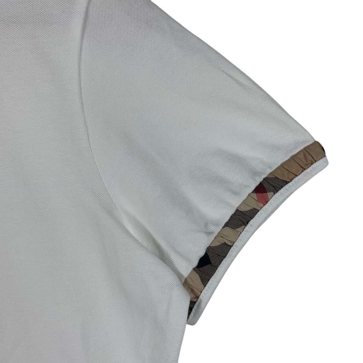 Burberry × Designer BURBERRY brit nova check collar design women polo tee Size L / US 10 / IT 46 - 7 Thumbnail