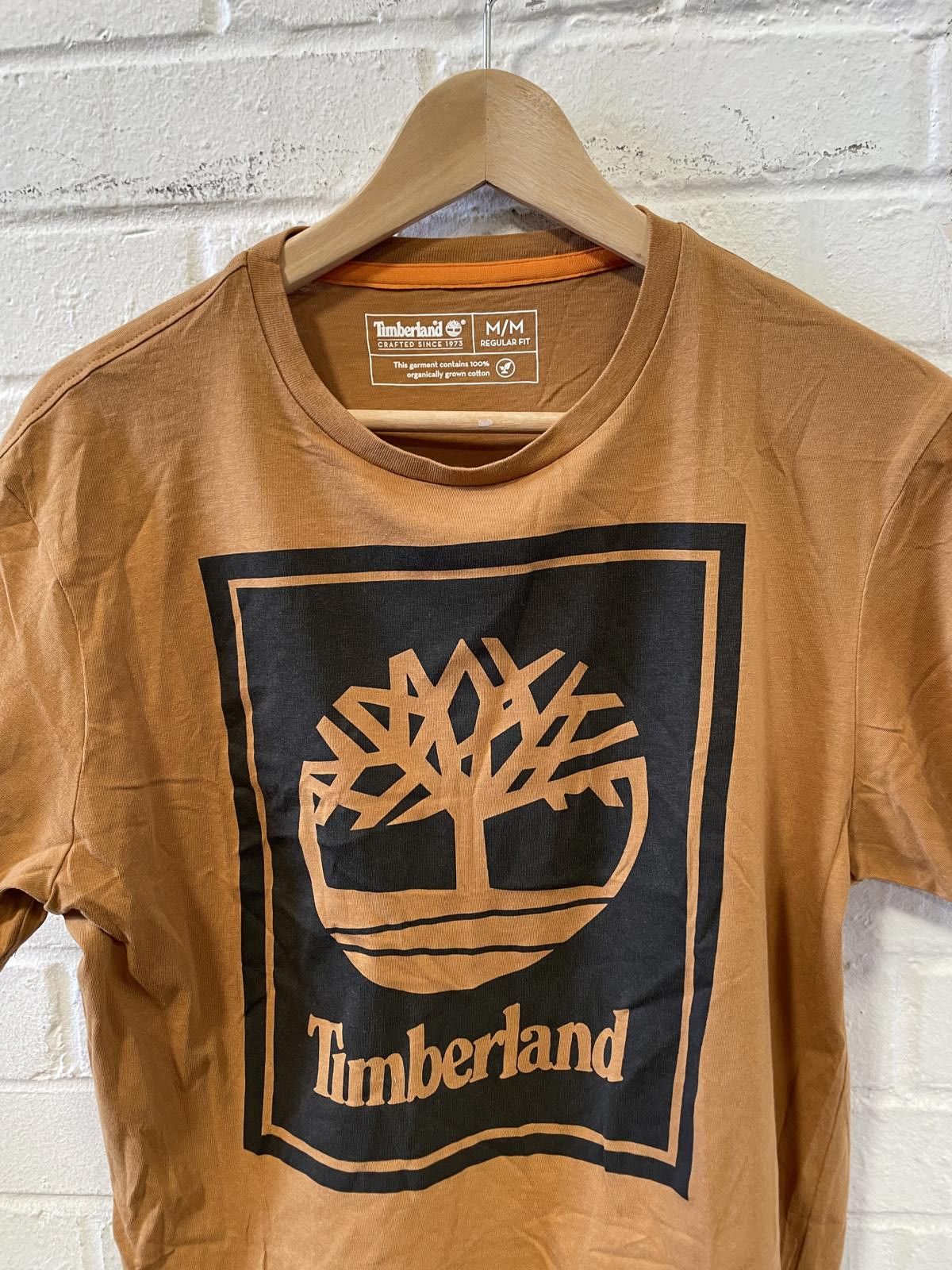 Timberland Timberland Men's Brown Logo T-Shirt Medium Size US M / EU 48-50 / 2 - 2 Thumbnail