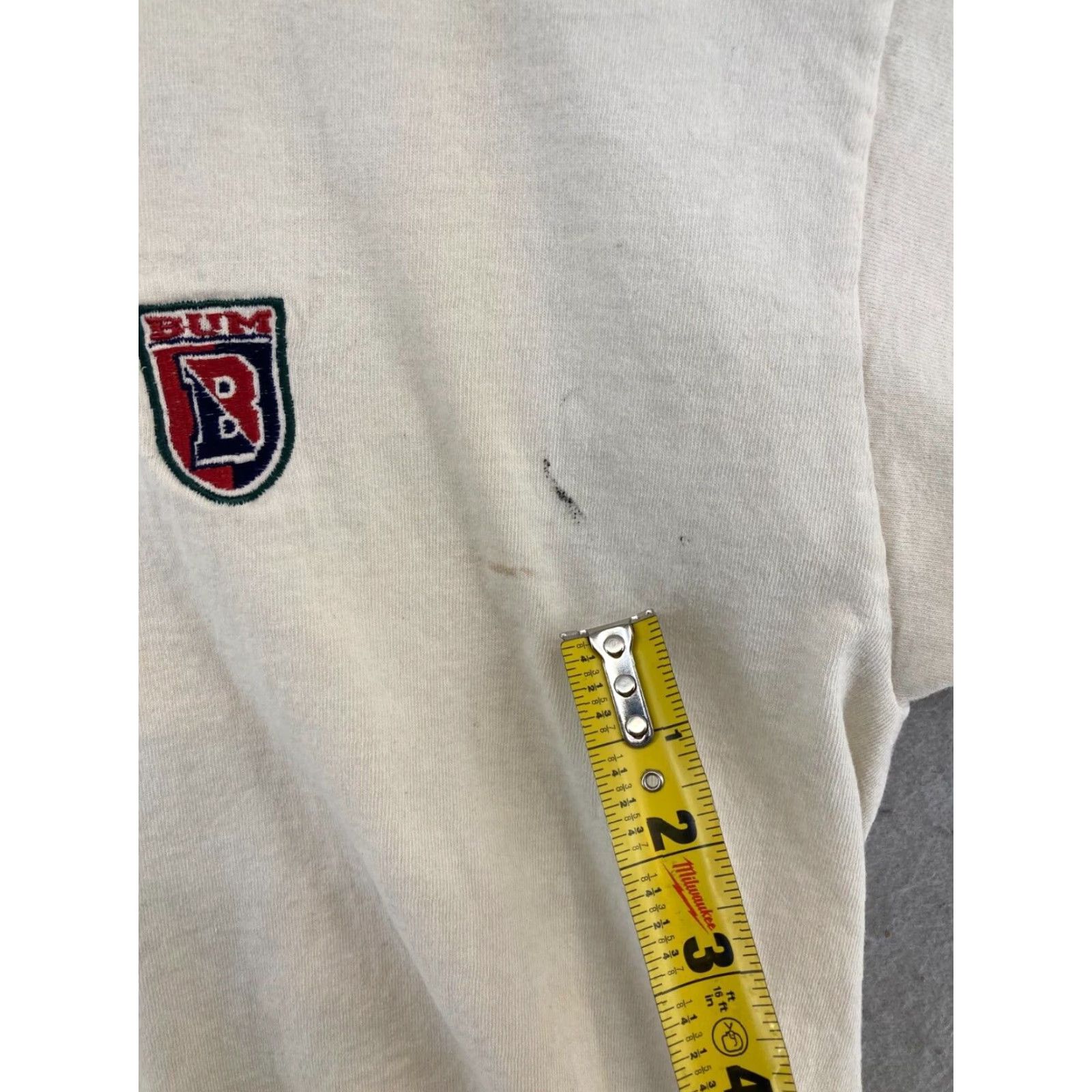 Vintage VINTAGE B.U.M. Equipment T-Shirt Large White USA 90s Mens Size US L / EU 52-54 / 3 - 7 Thumbnail