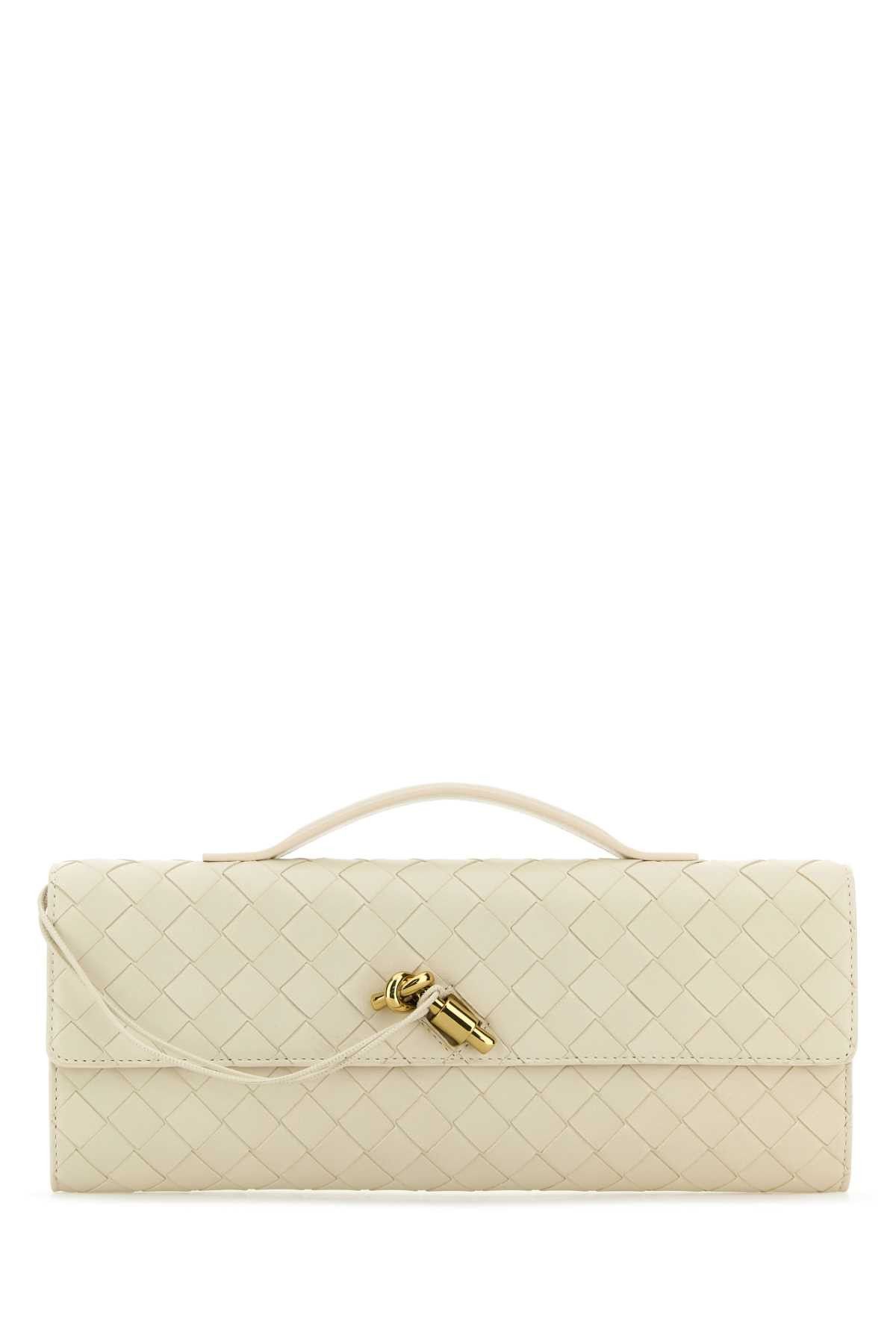 Ivory Leather Andiamo Handbag, Women's