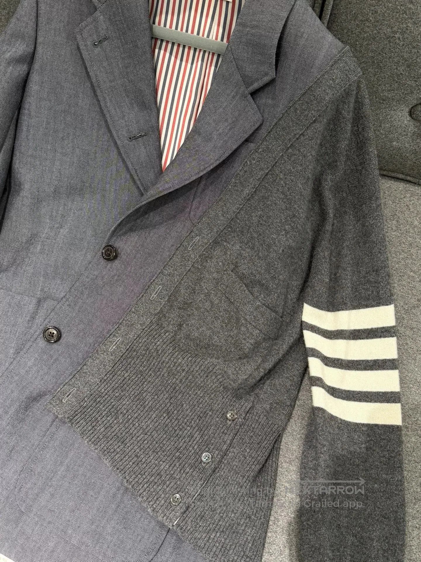 Thom Browne thom browne women's deconstructed suit jacket. Size M / US 6-8 / IT 42-44 - 4 Thumbnail