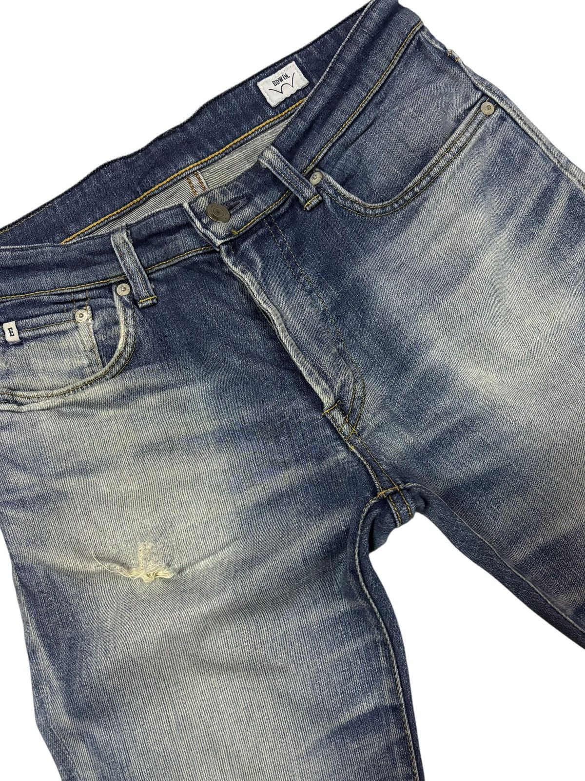 Edwin Vtg Edwin Japan Faded Distressed Jeans Size US 29 - 4 Thumbnail