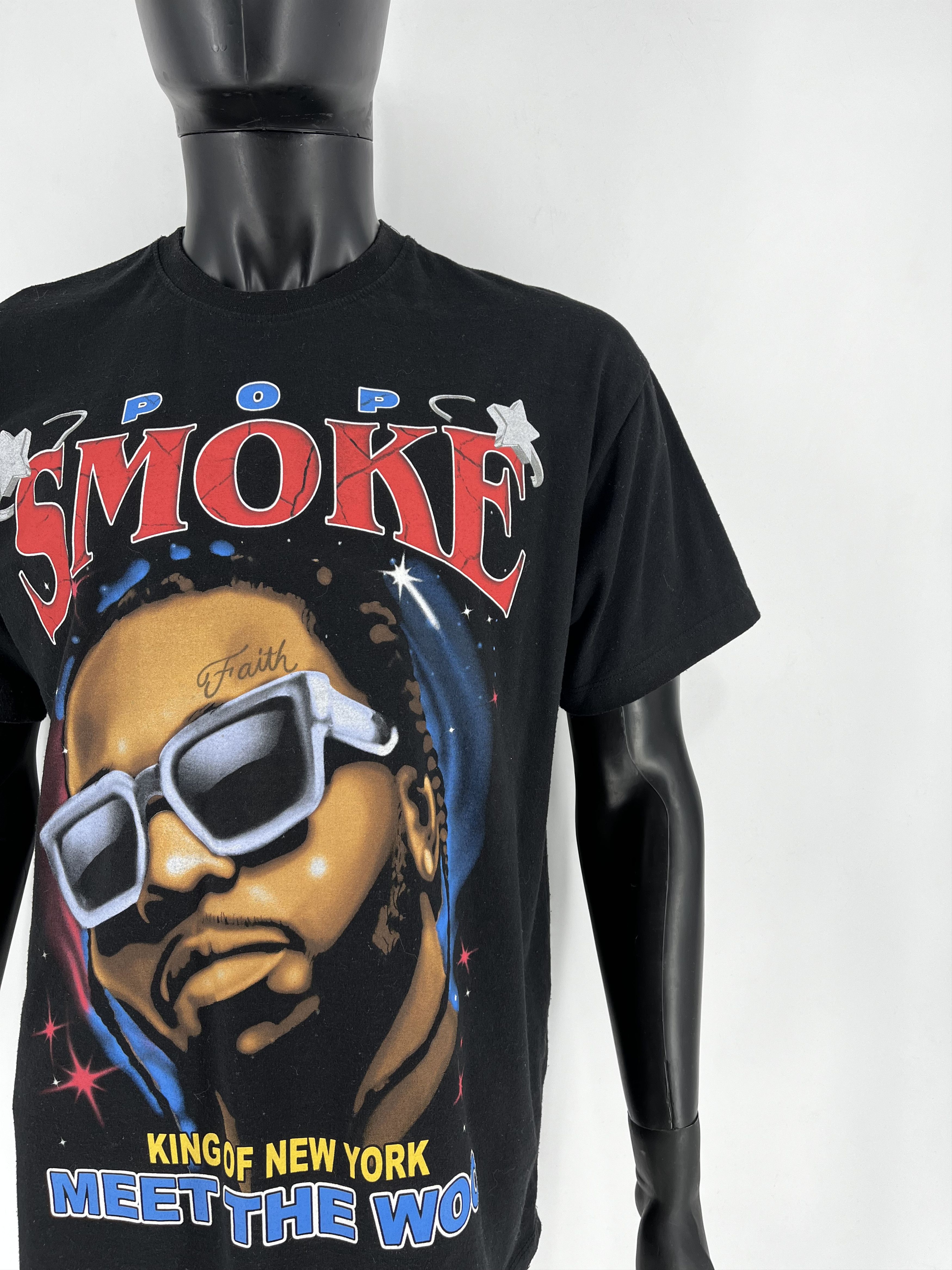 Band Tees × Vintage Vintage Y2K Pop Smoke King Of New York T-Shirt Rap Size US M / EU 48-50 / 2 - 7 Thumbnail