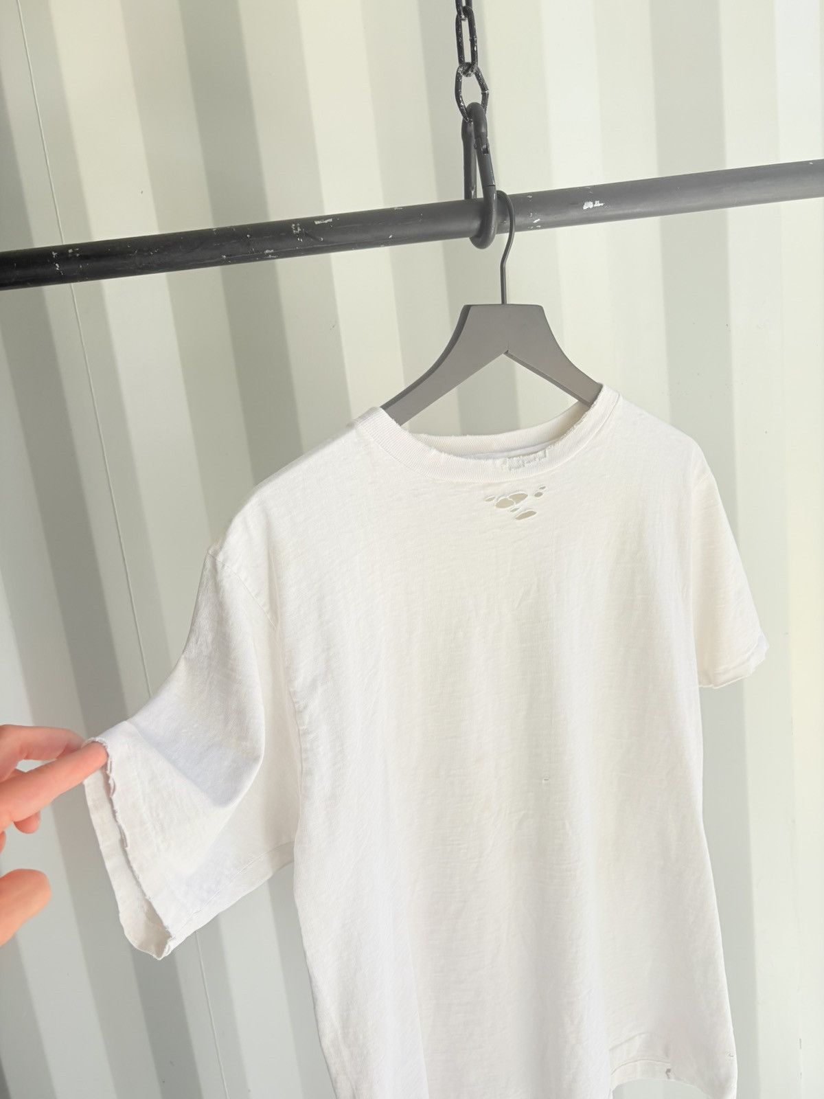 Thrashed Distressed Faded Shirt Grunge Paper thin