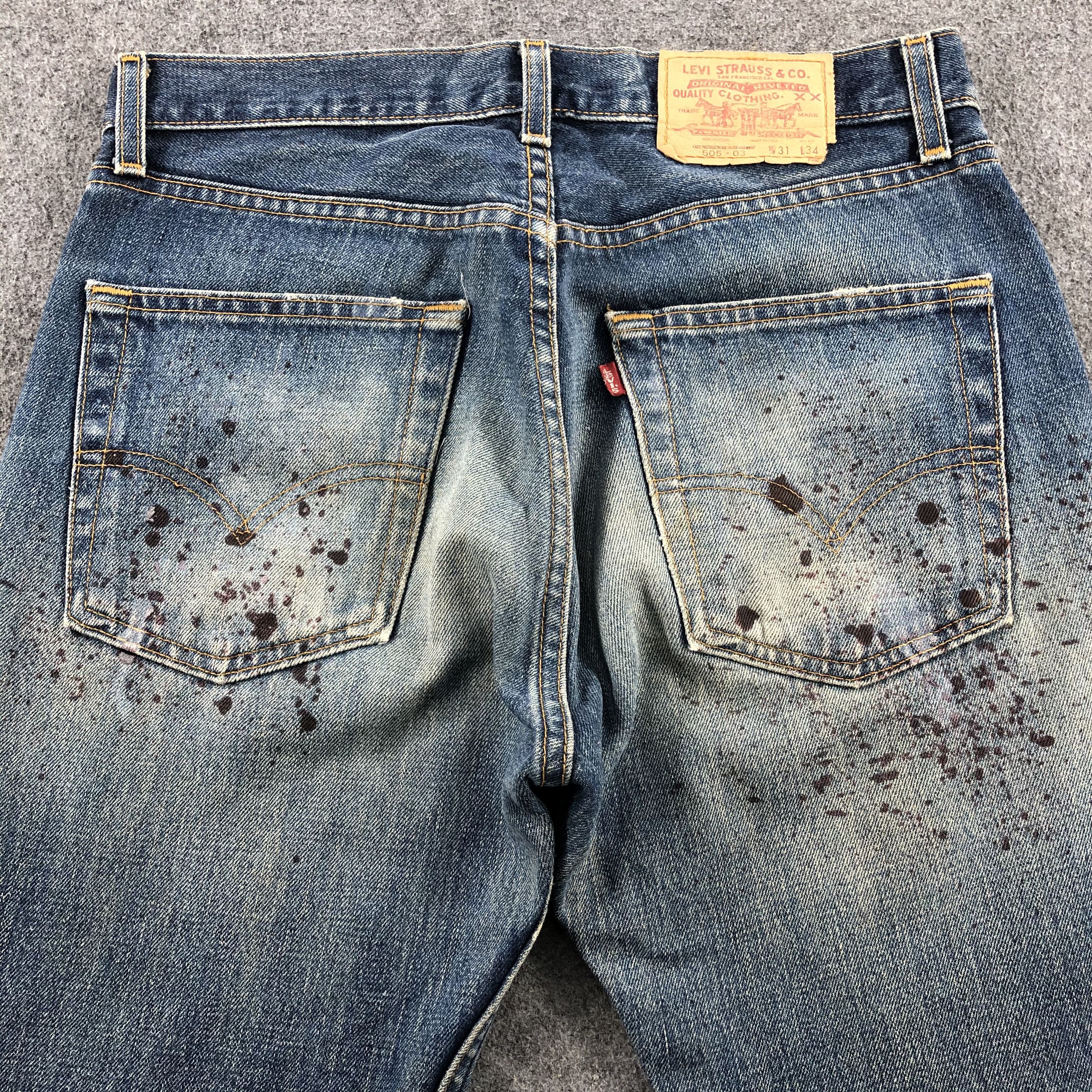 Levi's × Vintage 90s Vintage Blue Wash Levis 505 Jeans-JM2015 Size US 33 - 5 Thumbnail