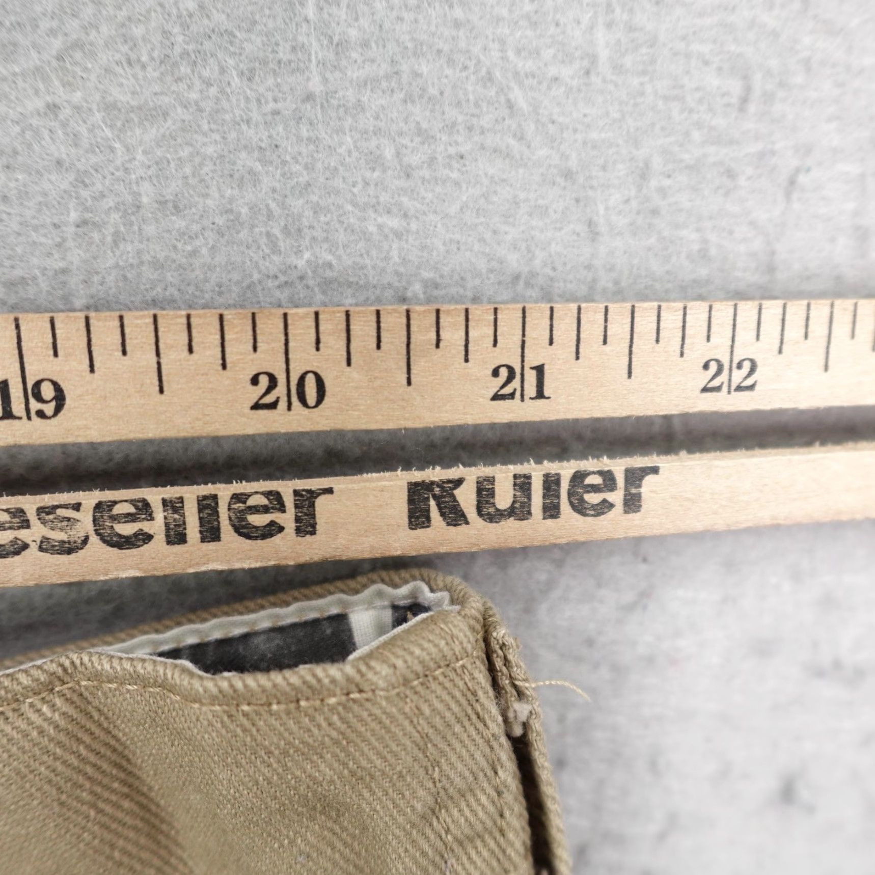 Vintage VINTAGE FB County Shorts Mens 42 Khaki Beige Tan Chino Twill Work Utility Mens 42 Beige Khaki Chino Shorts with Pockets Vintage Size US 42 / EU 58 - 6 Thumbnail