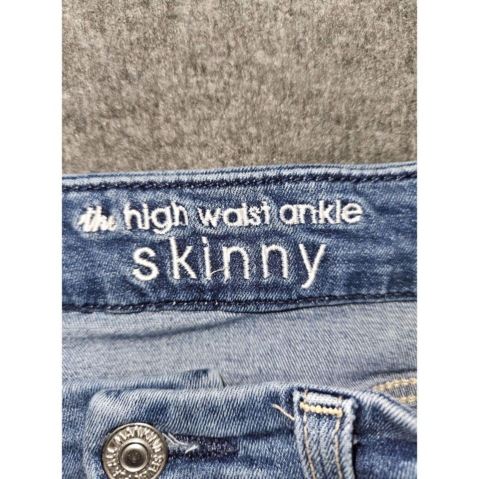 7 For All Mankind 7 For All Mankind Bair Denim Jeans Womens 27 Blue High Waist Ankle Skinny Jeans Size 27" / US 4 / IT 40 - 2 Thumbnail