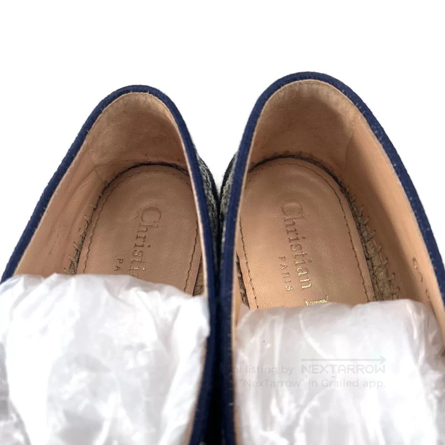 Dior Dior Swan Embroidery Logo Espadrilles. Size US 4 / IT 34 - 3 Thumbnail