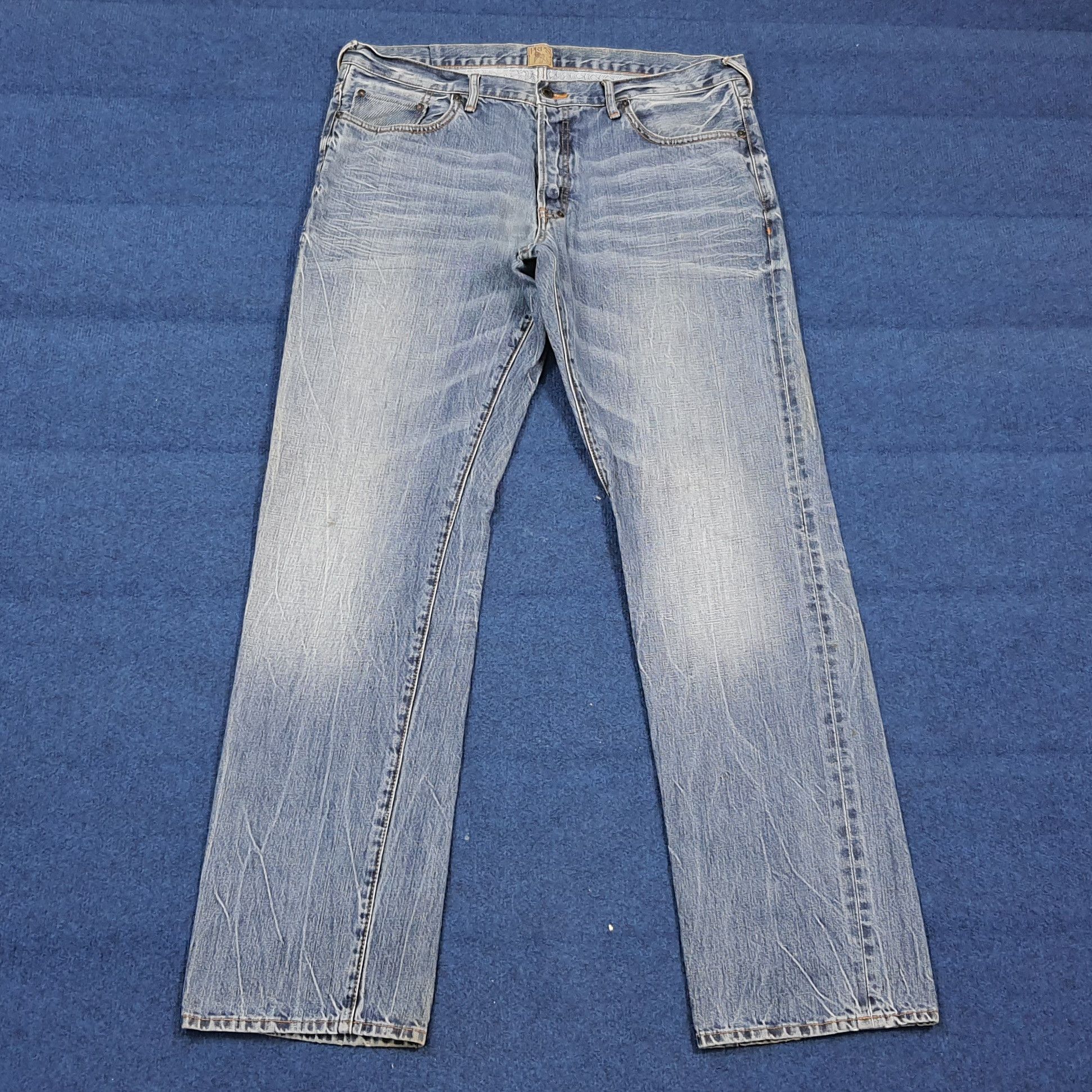 Prps Vintage PRPS Barracuda Denim Jeans Light Wash C297N13 Size US 37 - 4 Thumbnail