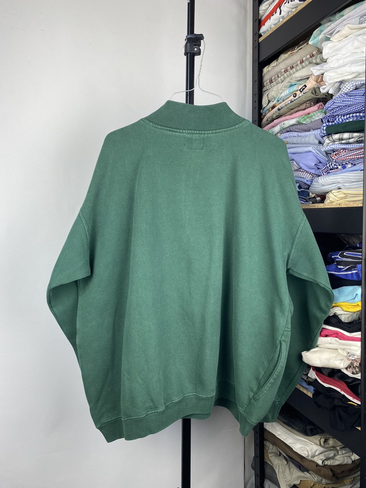 Gap × Vintage 90s🔥Oversized Gap 1/3 Zip Sweatshirt Faded Gothic Punk emo Size US M / EU 48-50 / 2 - 5 Thumbnail