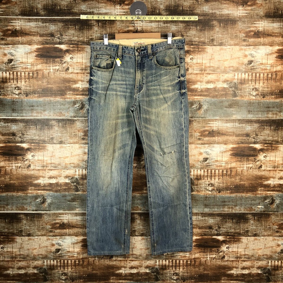 Japanese Brand DLL Navy Blue faded vintage Denim Pants #C206 Size US 32 / EU 48 - 1 Thumbnail