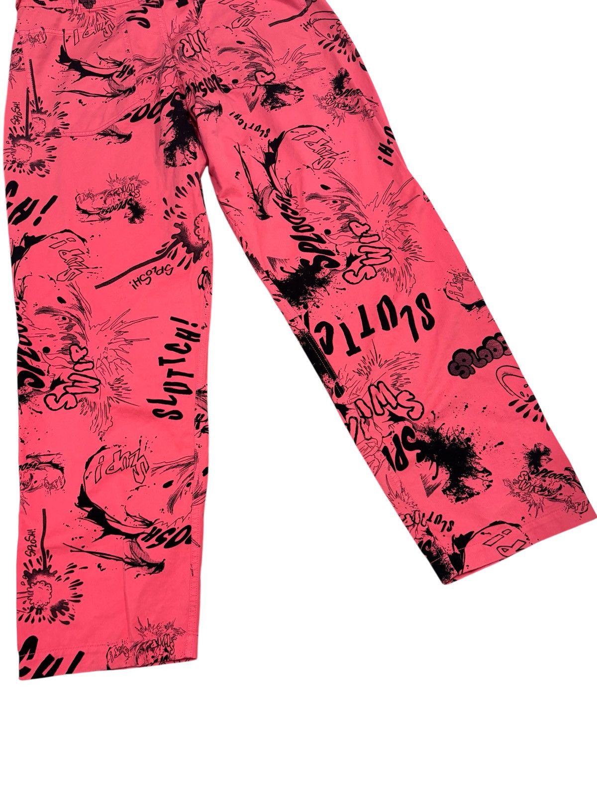 Comme des Garcons SHIRT COMME DES GARÇONS PANTS WOVEN RUNWAY COMIC BOOK PINK TROUSER Size US 36 / EU 52 - 9 Thumbnail