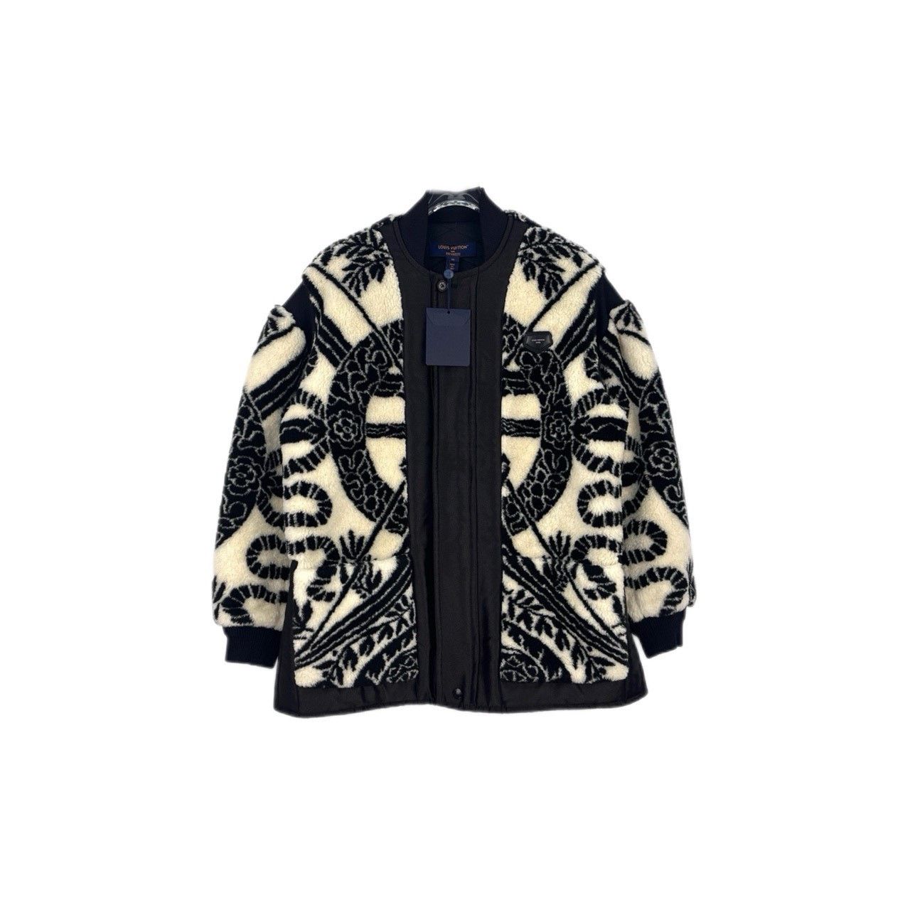 Louis Vuitton Louis Vuitton Black and white jacquard suede jacket Nextarr Size US S / EU 44-46 / 1 - 1 Thumbnail