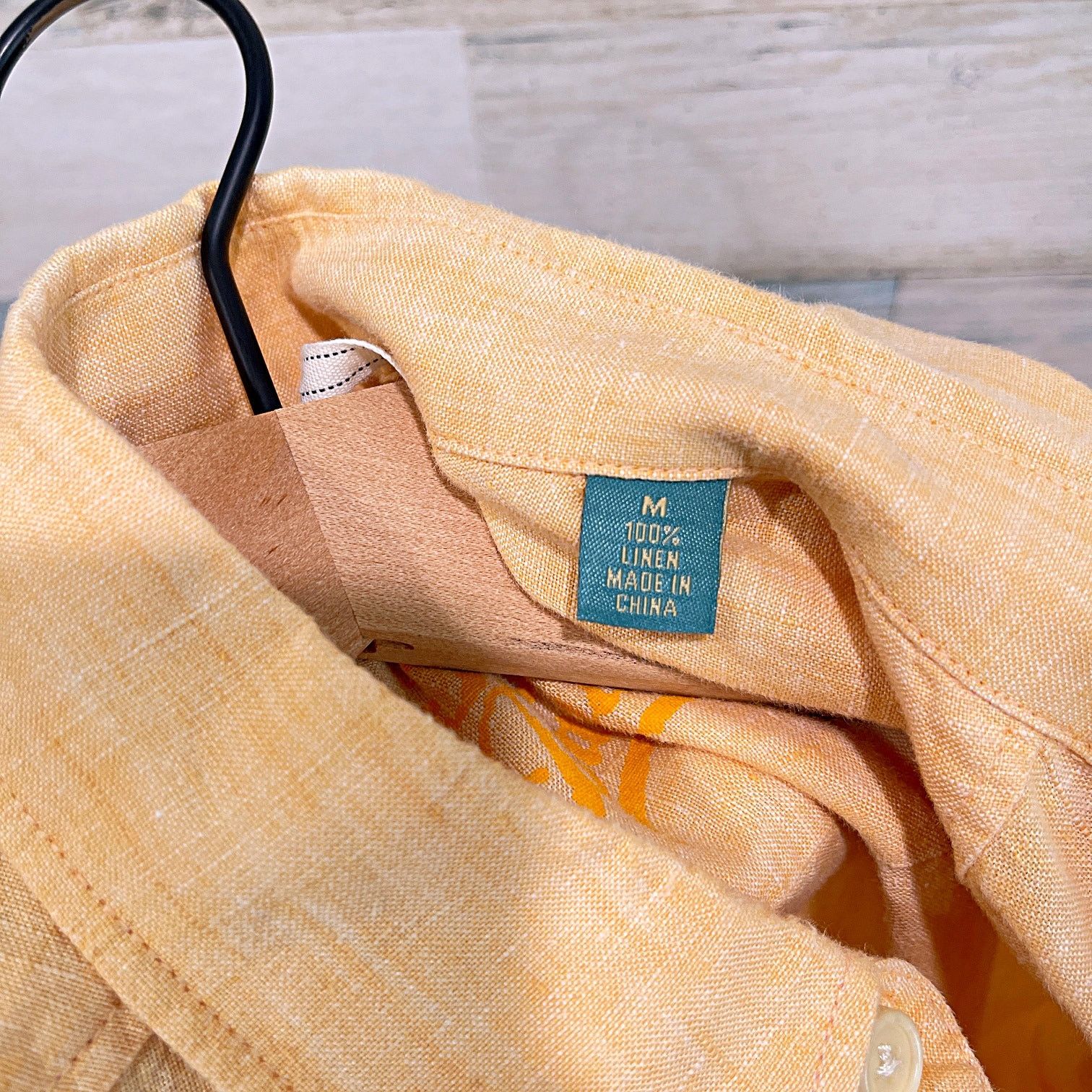 Tommy Bahama Tommy Bahama 100% Linen Shirt Orange Long Sleeve Vacation M Size US M / EU 48-50 / 2 - 7 Thumbnail
