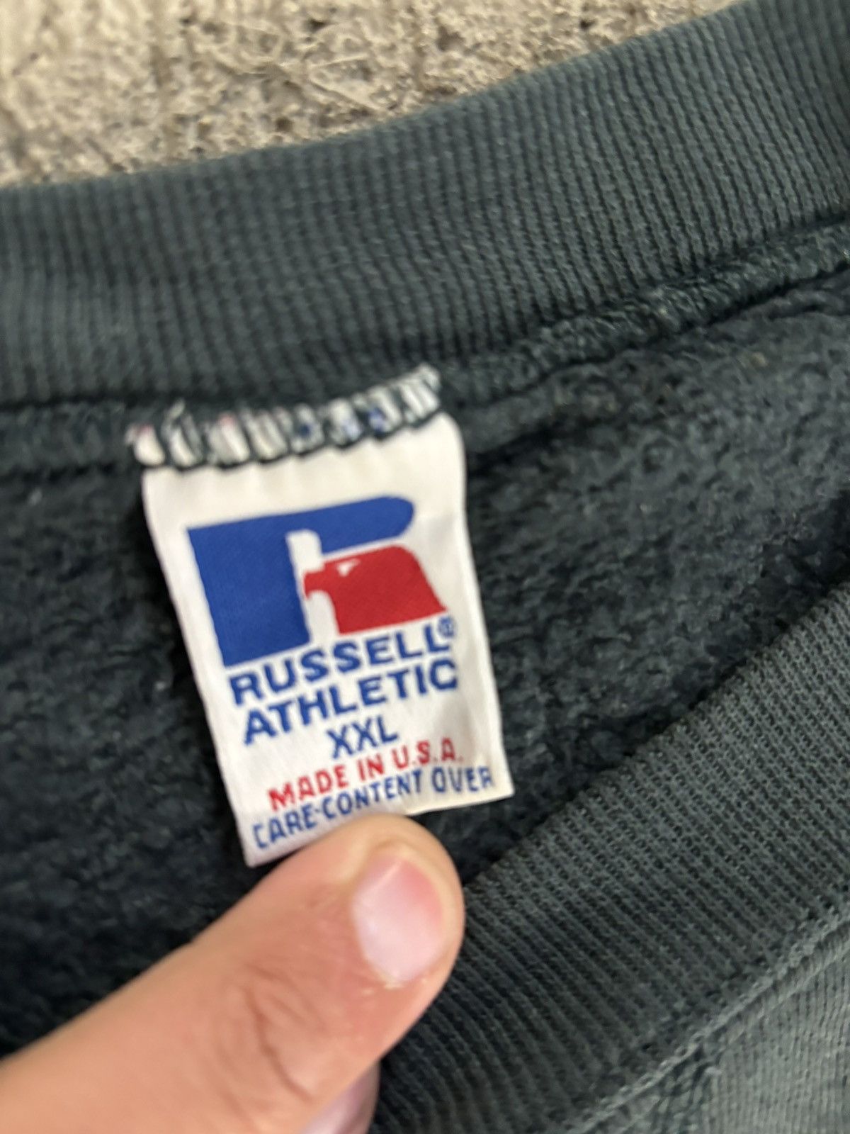 Russell Athletic × Vintage Green Russell athletic crewneck sweatshirt Size US XL / EU 56 / 4 - 5 Thumbnail