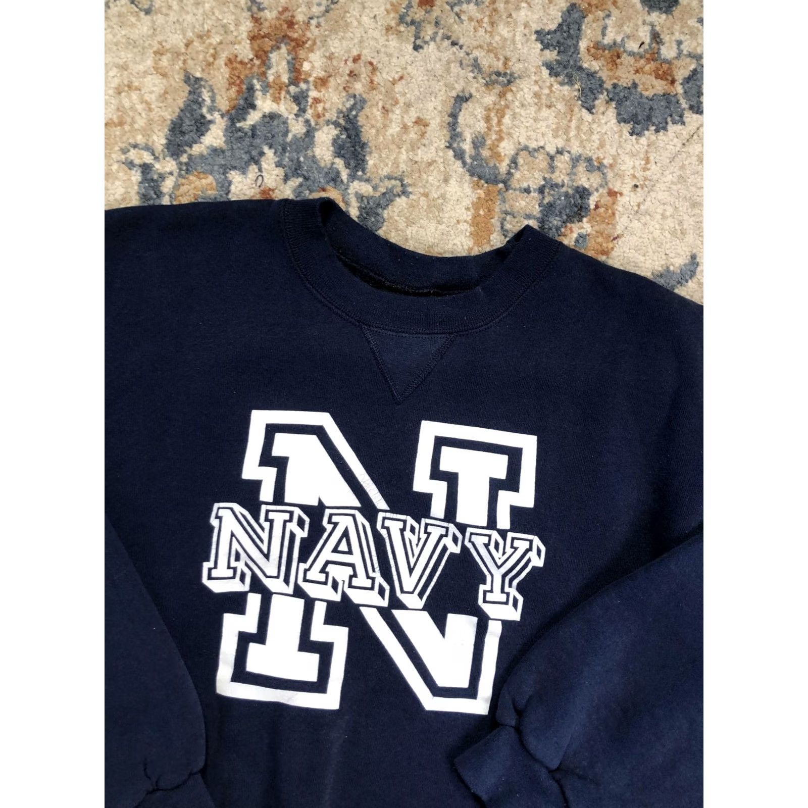 Soffe VINTAGE Soffe Navy Sweatshirt Mens Large Blue Fleece Crewneck College USA 90s Size US L / EU 52-54 / 3 - 6 Thumbnail