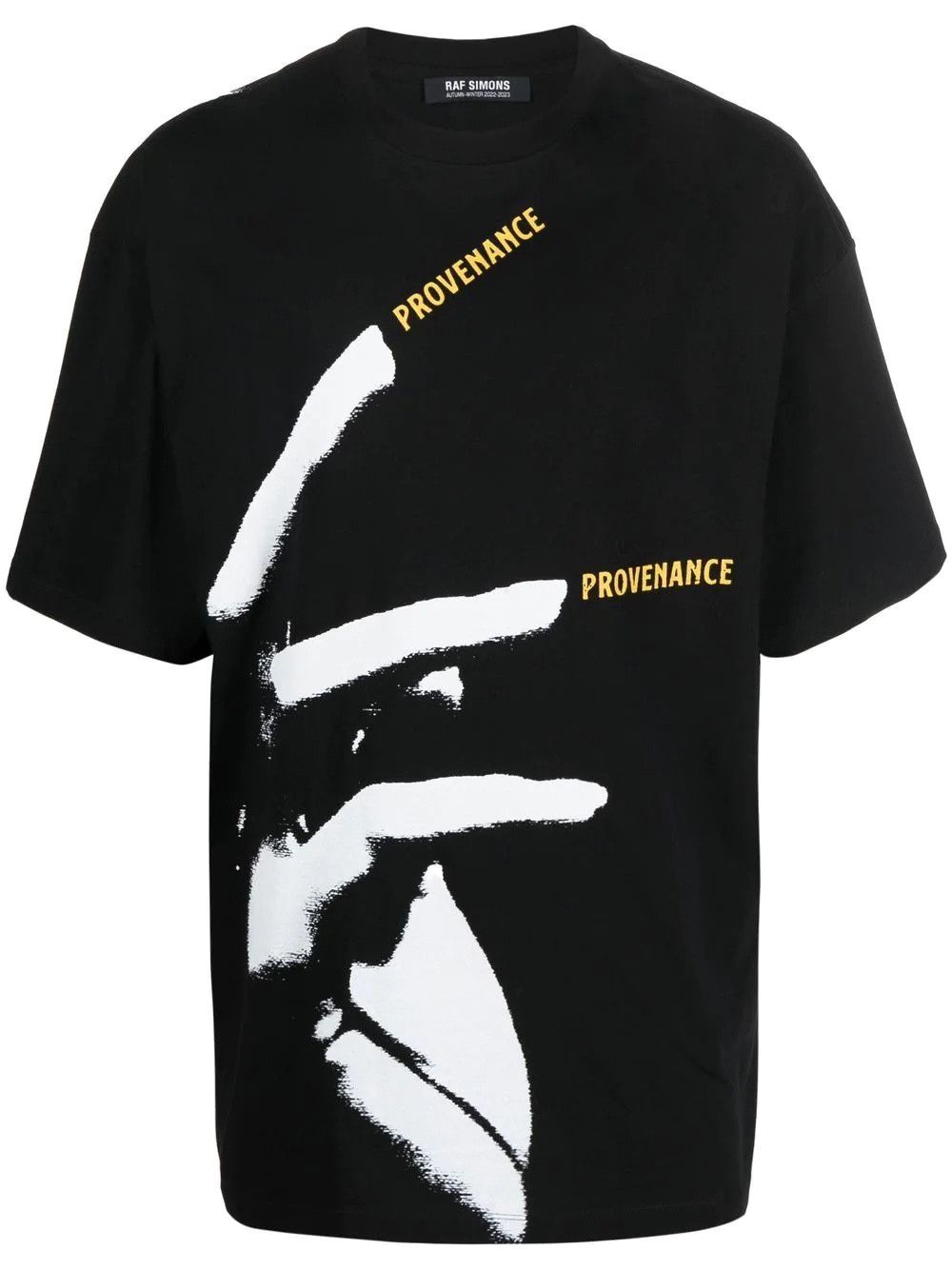 Raf Simons o1y0325 Crewneck T-Shirt in Black/White Size US S / EU 44-46 / 1 - 1 Thumbnail