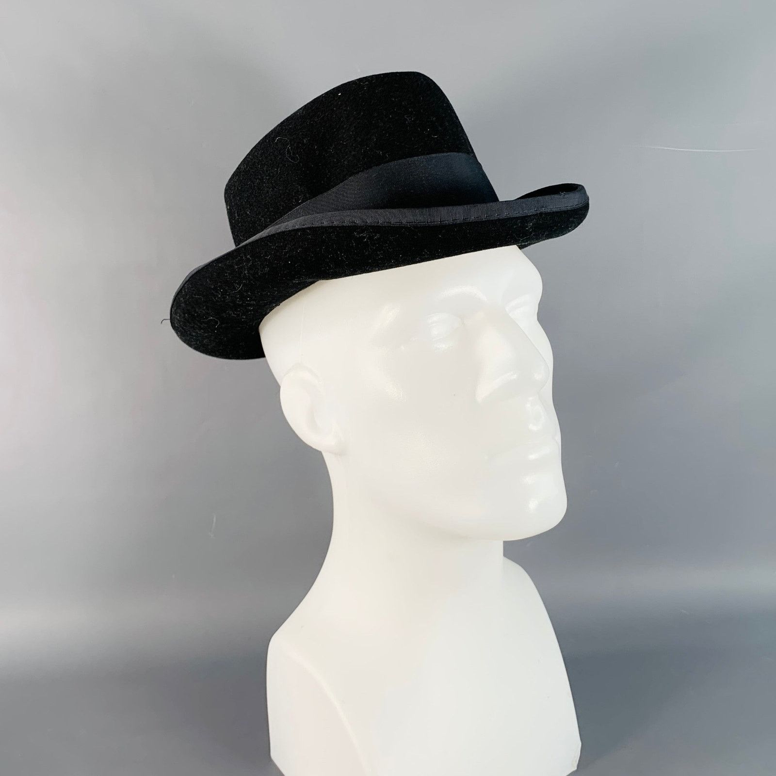 Other DORFMAN PACIFIC Vintage Black Wool Felt Fedora Hat Size ONE SIZE - 2 Thumbnail