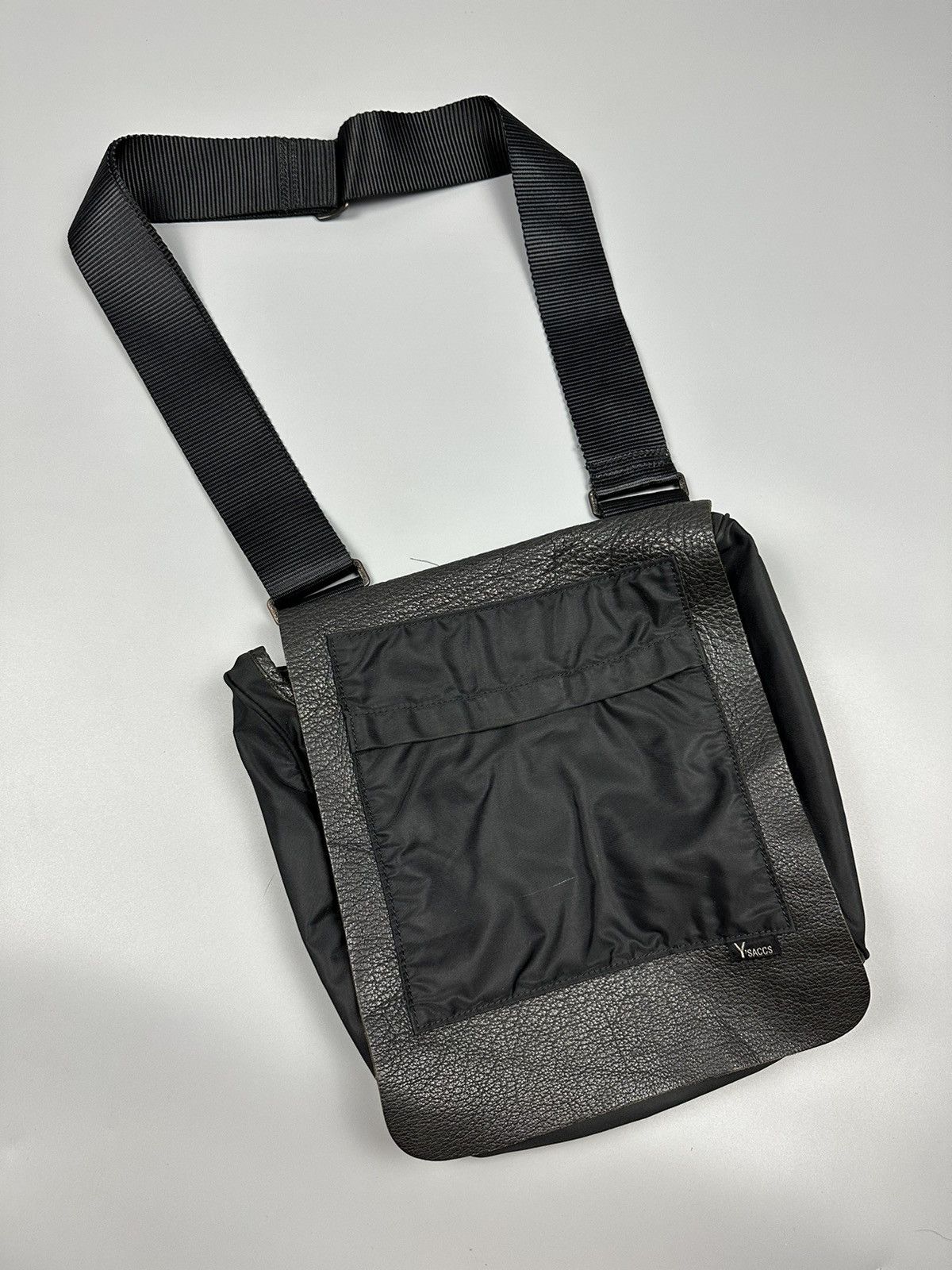 Y's × Yohji Yamamoto Y’saccs Yohji Yamamoto Leather Shoulder/Sling Bag Size ONE SIZE - 3 Thumbnail