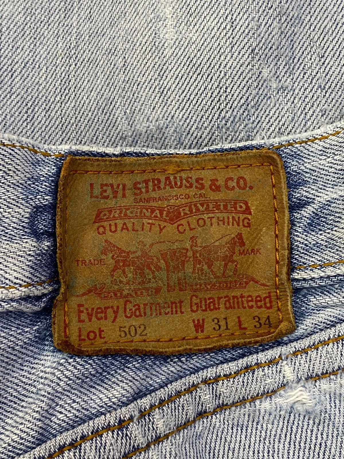 Levi's Levi’s 502 Acid Light Wash Style Ripped Jeans Size US 29 - 11 Thumbnail