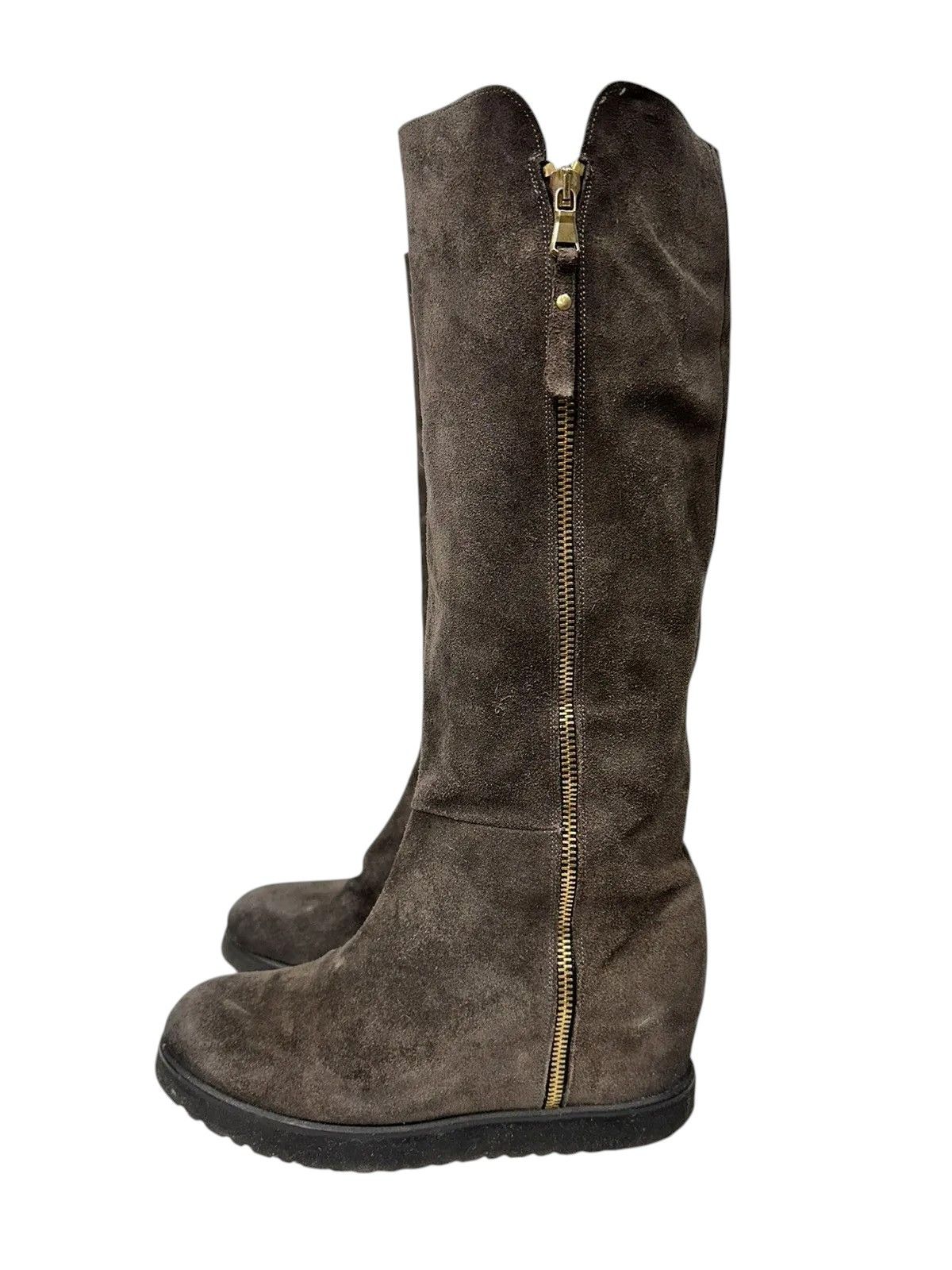 Issey Miyake Isabel Marant Leather Brown high Boots Vintage AS 98 JAPAN Size US 8 / IT 38 - 1 Thumbnail