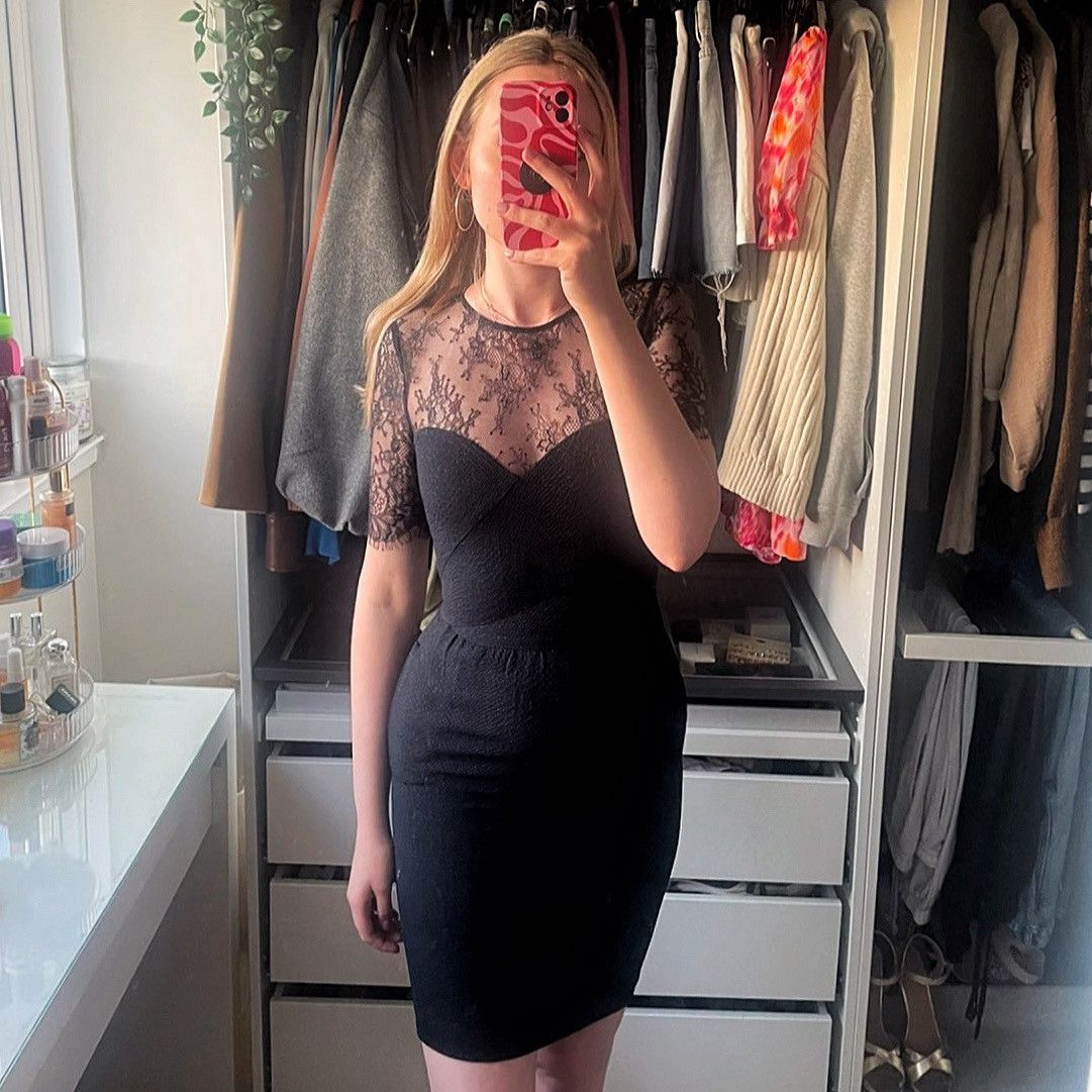 The Kooples The Kooples FW14 Relief Lace Midi BNWT £225 Archive Dress Size XS / US 0-2 / IT 36-38 - 11 Thumbnail