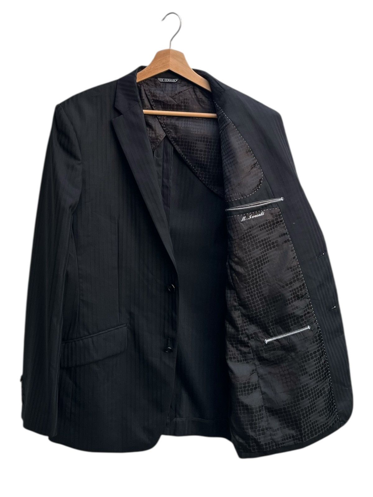 Yoshiyuki Konishi Ficce Collezione by Yoshiyuki Konishi Stripe Suit Jacket Size US M / EU 48-50 / 2 - 2 Thumbnail