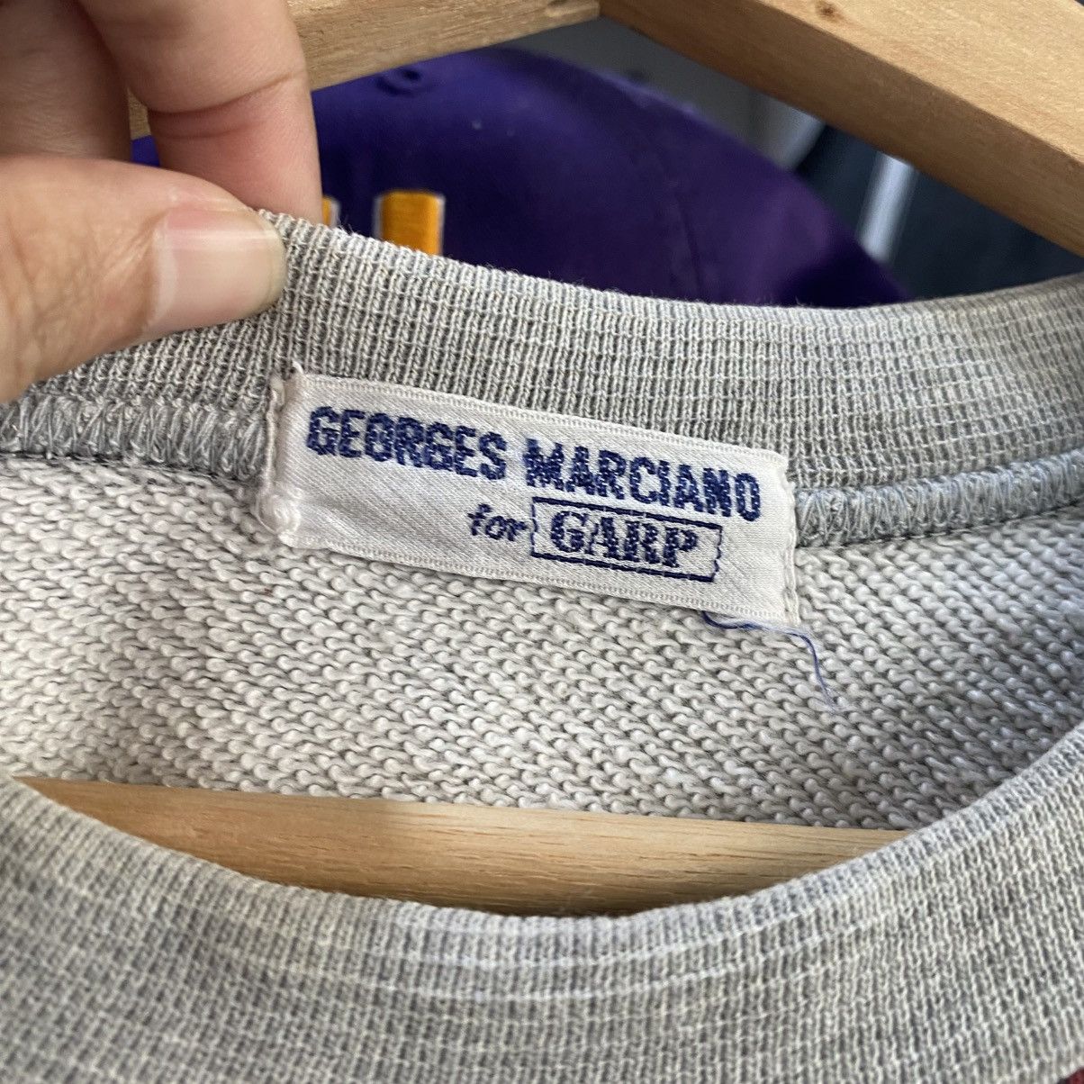 Guess × Vintage Vintage 80s Georges Marciano By Garp Art Design Sweatshirts Size US M / EU 48-50 / 2 - 10 Thumbnail