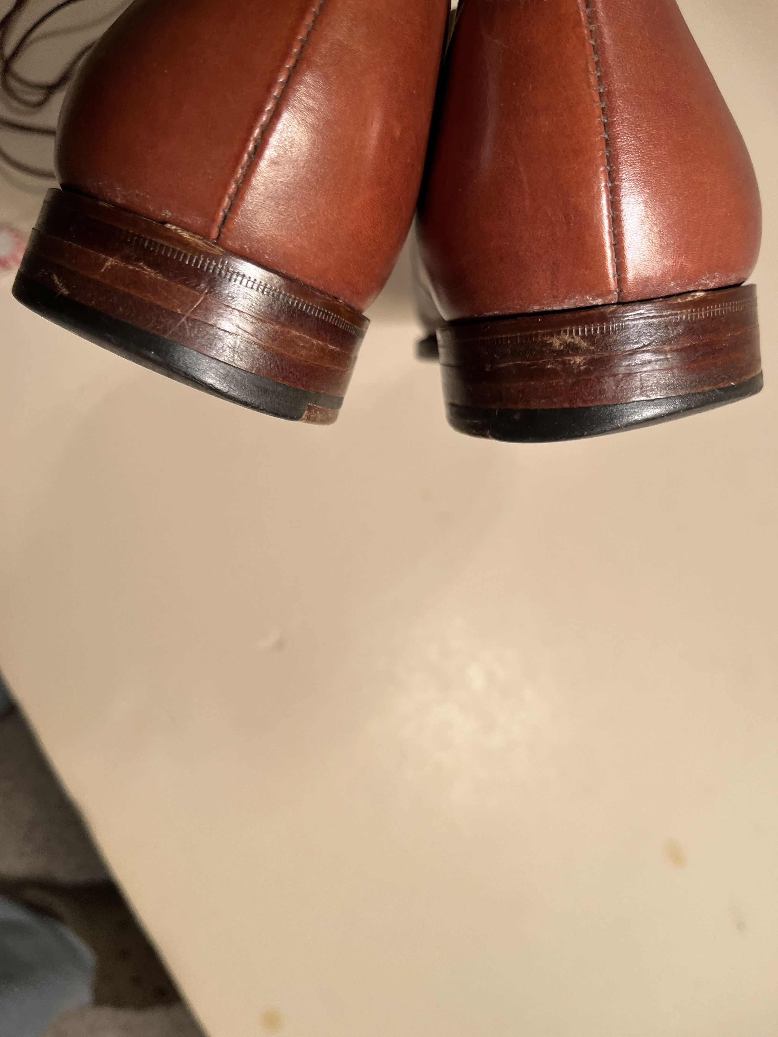 Brooks Brothers × Peal And Co Plain-Toe Tan-Brown Derbys Size US 10 / EU 43 - 5 Thumbnail