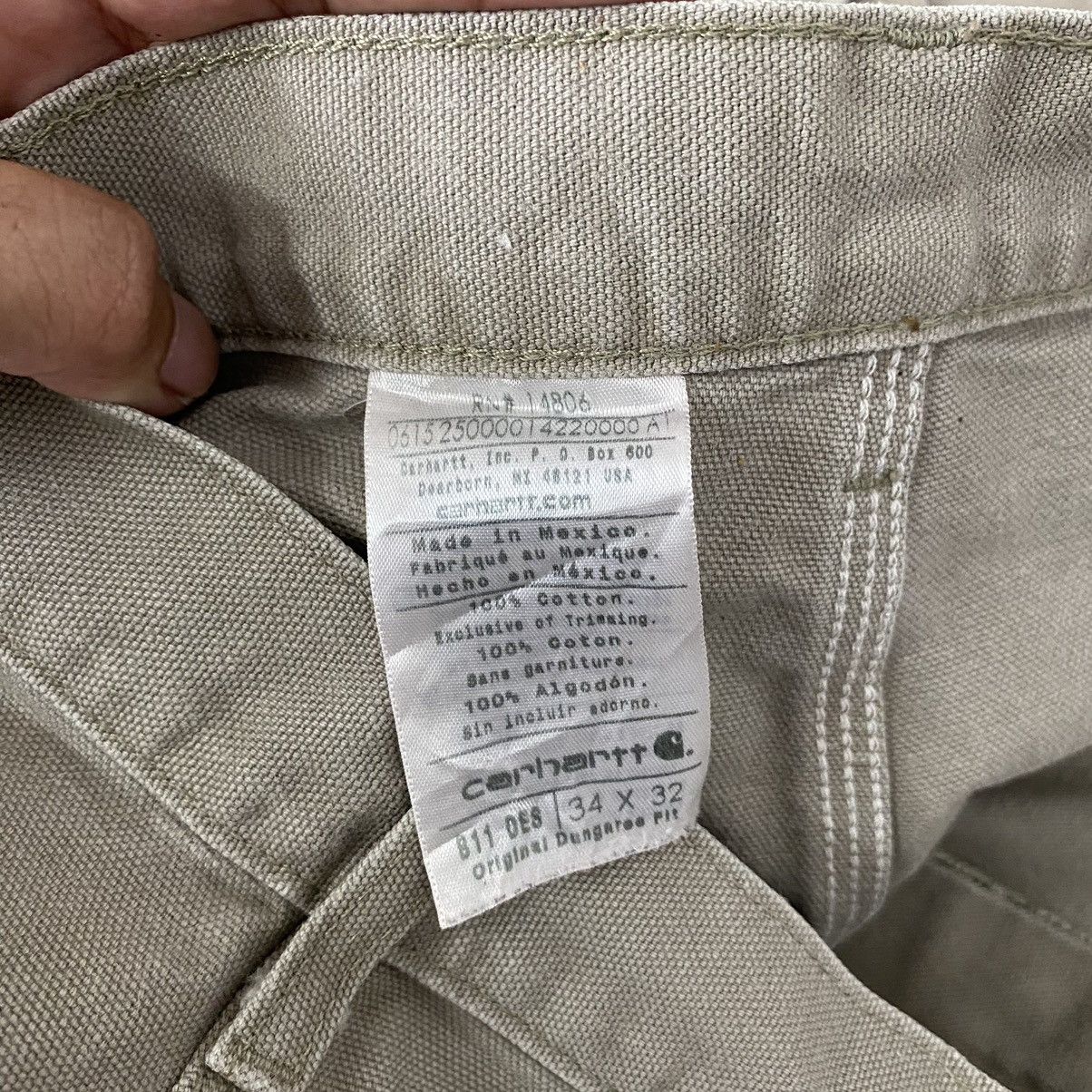 Carhartt × Vintage Vintage Carhartt Desert Grey Carpenter Workwear Pants Size US 33 - 21 Thumbnail