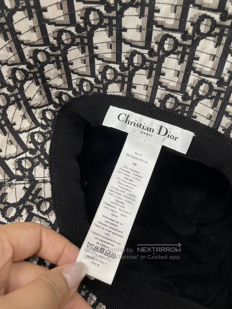 Dior Dior Lace-stitched fisherman's hat Size ONE SIZE - 5 Thumbnail