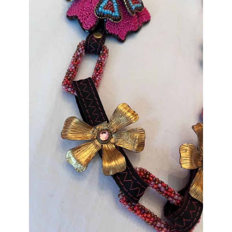 Mary Frances Mary Frances Belt Necklace Boho Adjustable Link VTG 90s Size ONE SIZE - 6 Thumbnail