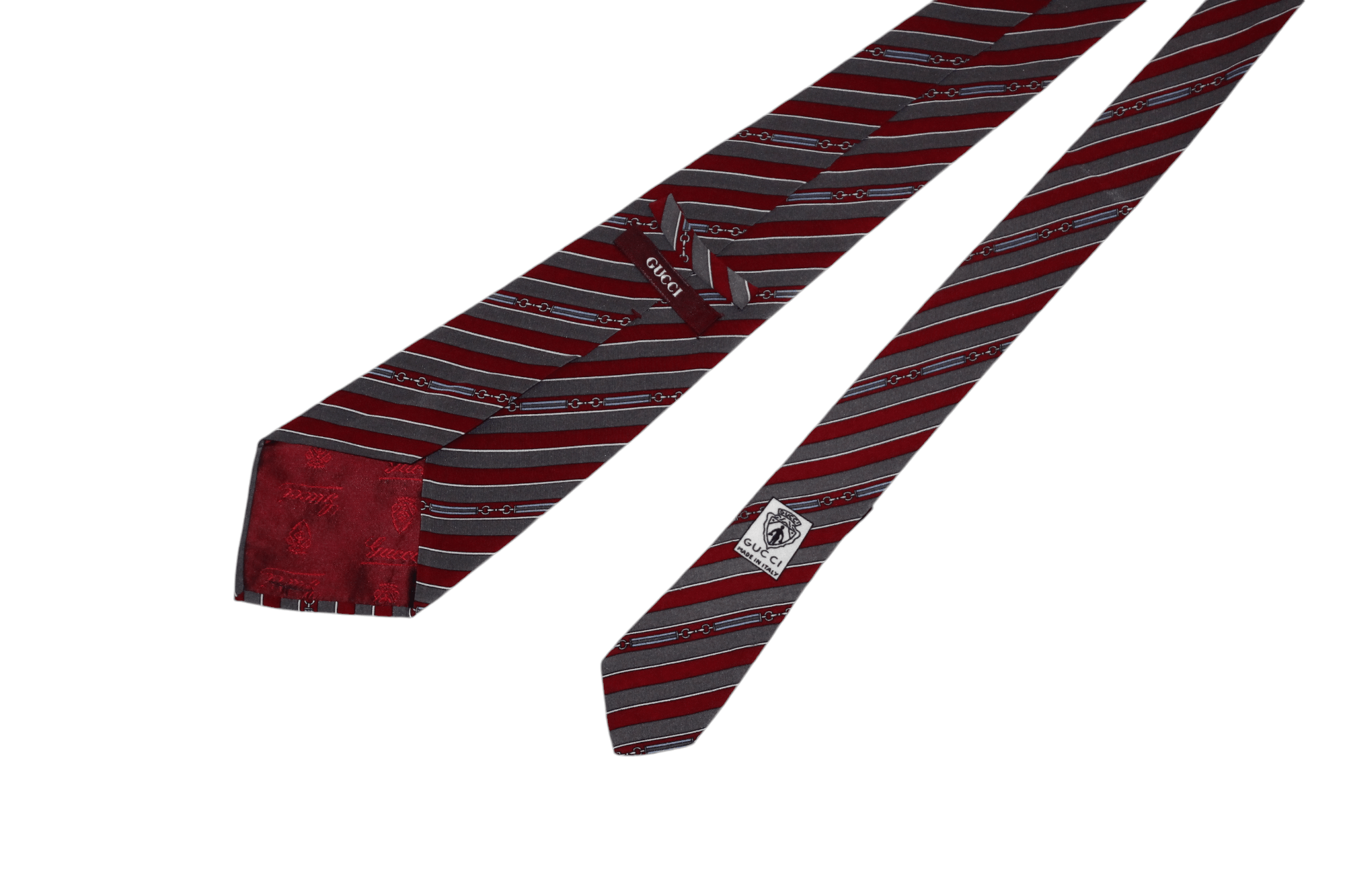 Gucci Rare Vtg Gucci Equestrian Striped Silk Tie Size ONE SIZE - 9 Thumbnail