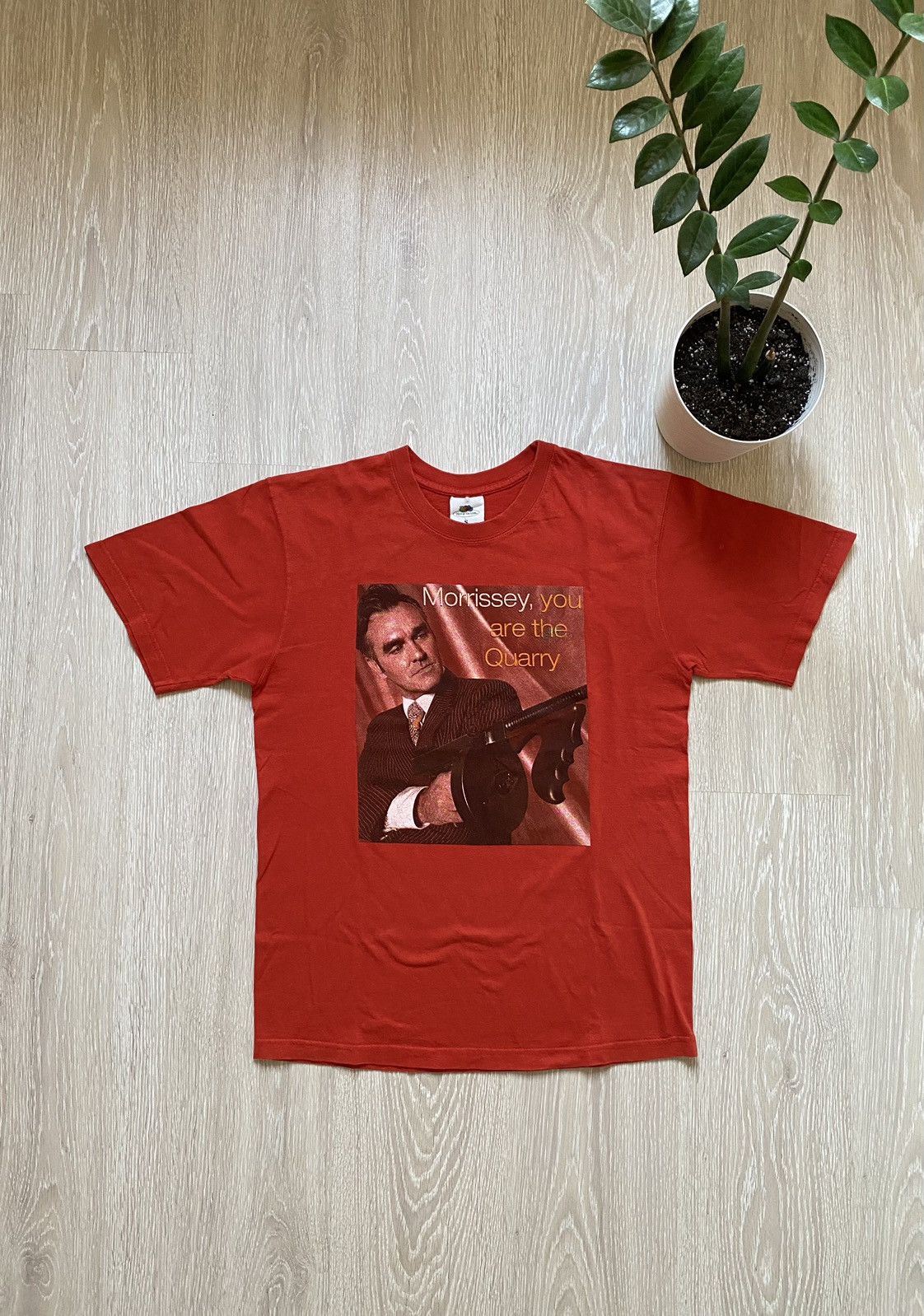 Pre-owned Band Tees X Rock T Shirt Vintage Morrissey You Are The Quarry Tour Red Tee Y2k Style (size Small)