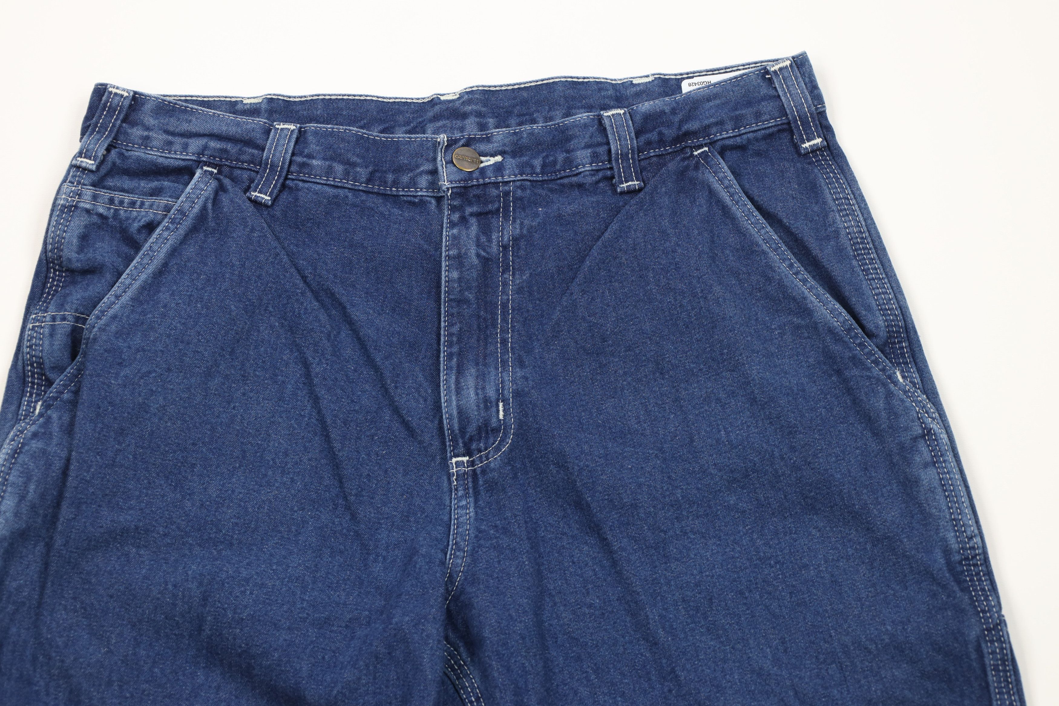 Carhartt Vintage Carhartt Wide Leg Dungaree Denim Jeans Cotton Size US 34 / EU 50 - 2 Thumbnail