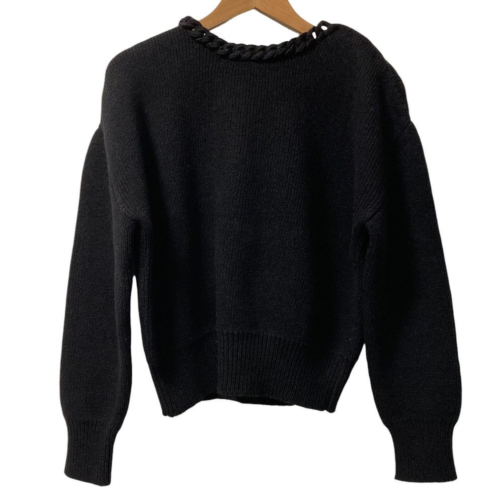 Bottega Veneta Bottega Veneta Bottega Veneta Chain Neck Wool Knit Sweater Textile Tops 674814 DUTY FREE for USA Size ONE SIZE - 1 Thumbnail