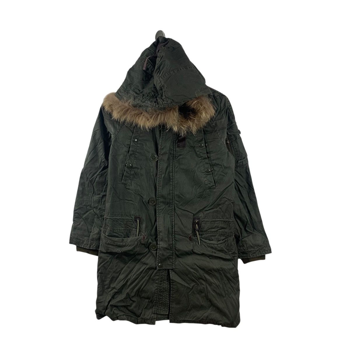 Johnbull Vintage JOHN BULL JAPAN Faux Fur Parka Jacket Windbreaker Size S / US 4 / IT 40 - 1 Thumbnail