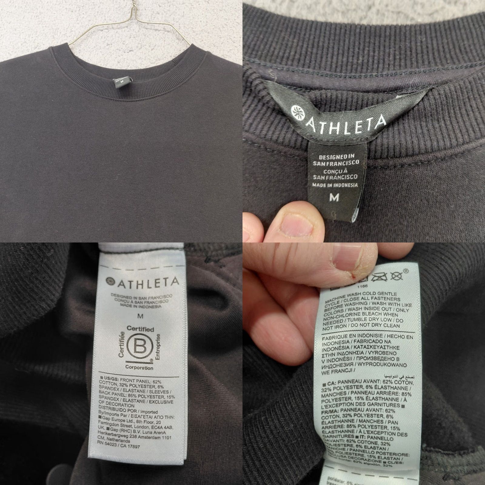Athleta **Black Athleta Blouse Women Medium Knit Velour Tunic** The **Black Athleta Blouse Women Medium Knit Velour Tunic** Size M / US 6-8 / IT 42-44 - 9 Thumbnail
