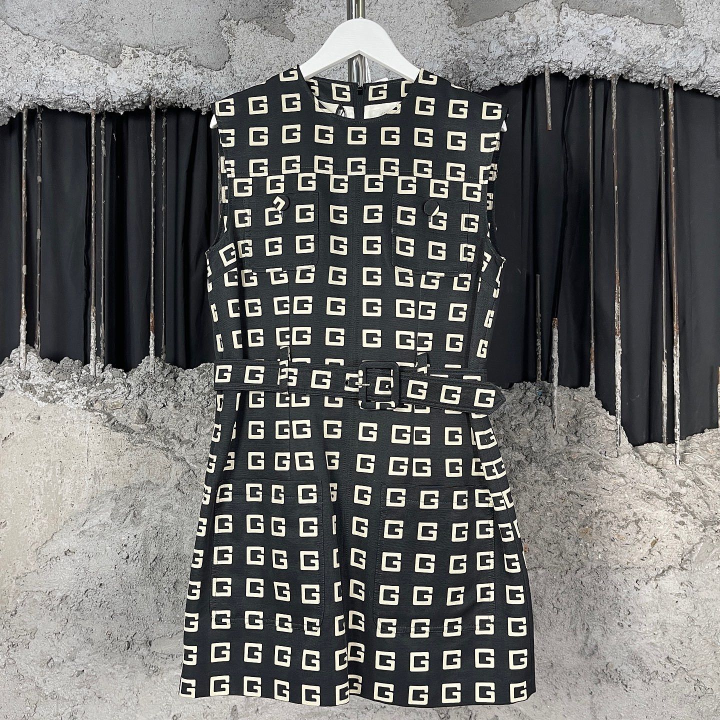 Gucci Gucci GG Square Print Mini Dress Size 38 Size XS / US 0-2 / IT 36-38 - 1 Thumbnail