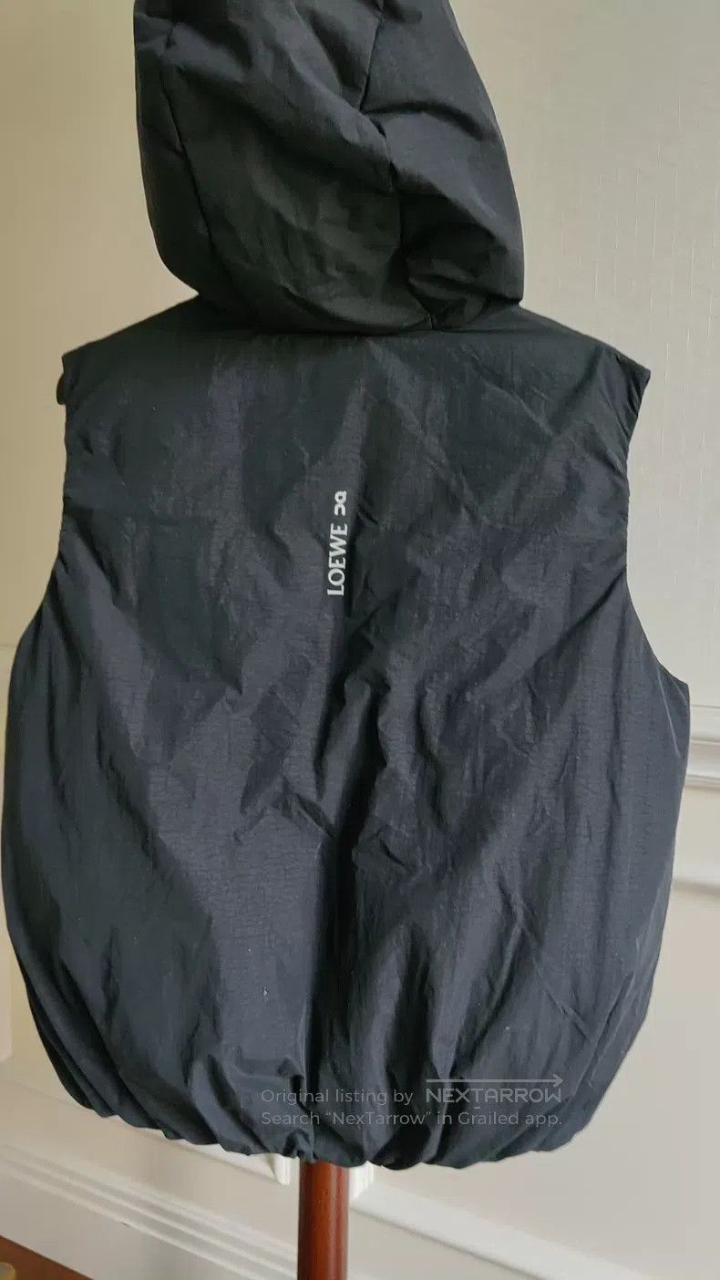Loewe Loewe Black Hooded Vest, Classic Black Stand Collar Model Size S / US 4 / IT 40 - 5 Thumbnail