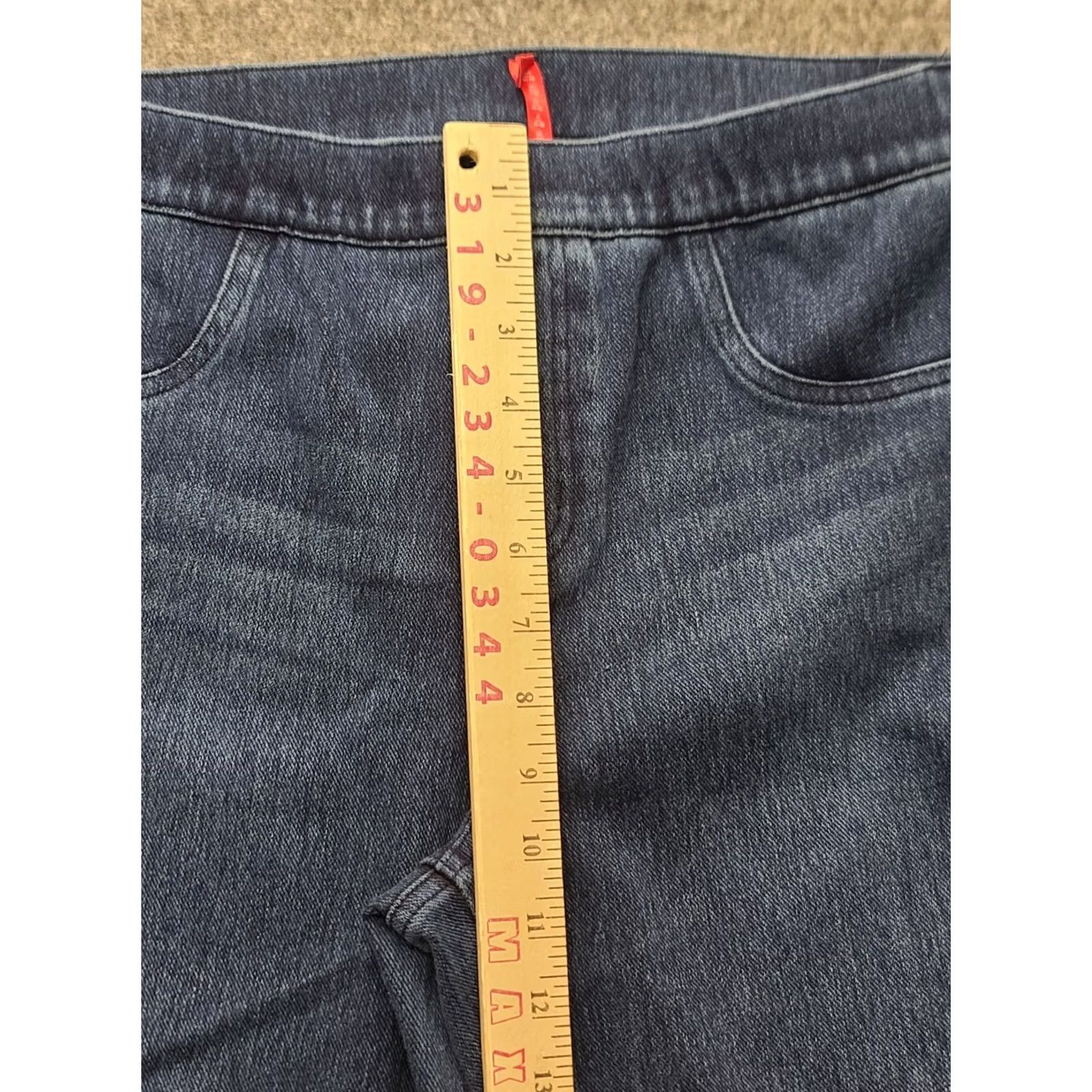 Spanx Spanx Jeans Womens L Ankle Cut High Rise Slimming Shapewear Jeggings Distressed Blue Denim Size 36" / US 14 / IT 50 - 4 Thumbnail