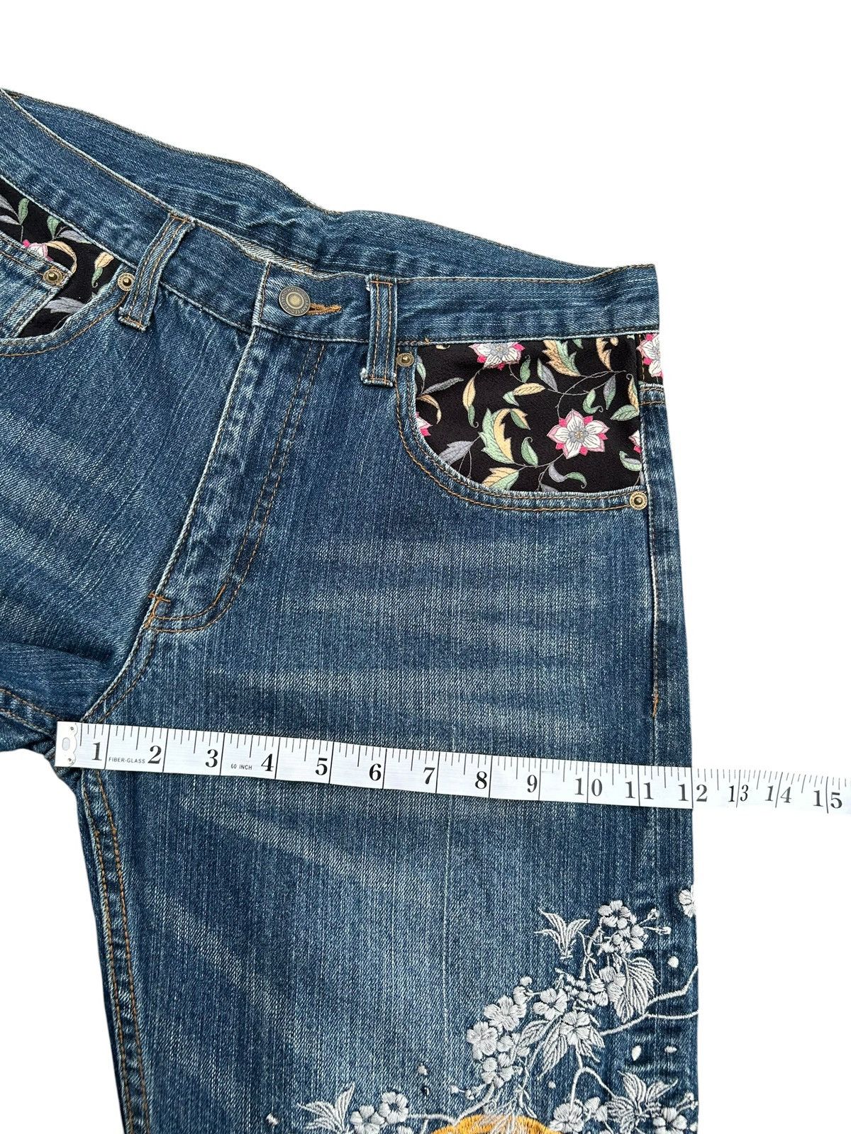 Kapital Karakuri Tamashii Japanese Inspired Distressed Denim Jeans Size US 32 / EU 48 - 15 Thumbnail