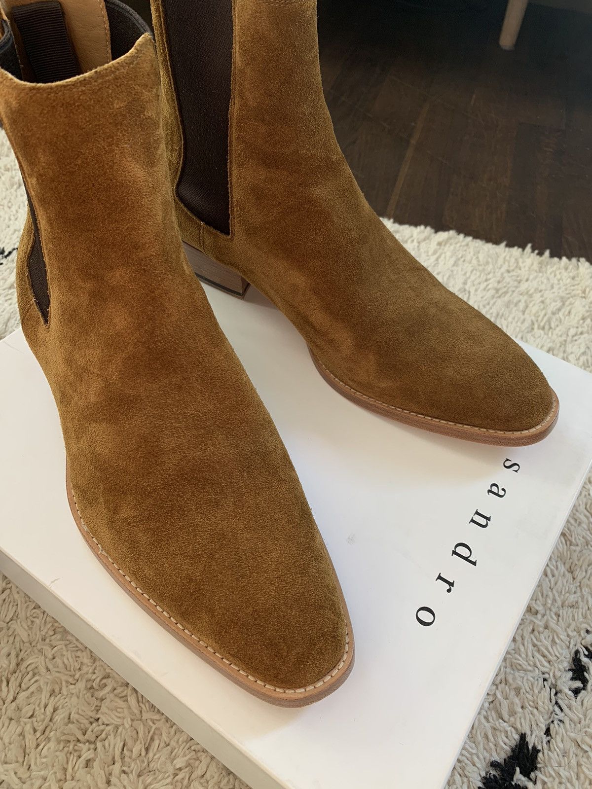 Sandro Sandro Suede Chelsea Boots Size US 10 / EU 43 - 4 Thumbnail